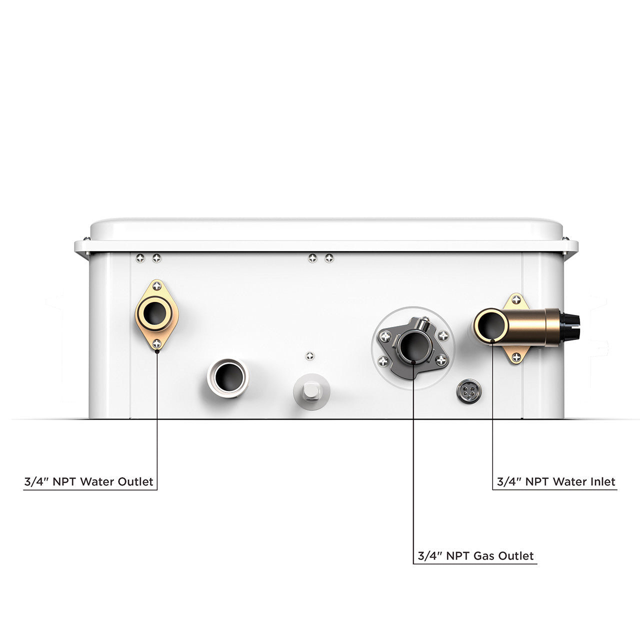 Eccotemp 45H NG 6.8 GPM Outdoor Natural Gas Tankless Water Heater - High Efficiency, Instant Hot Water for Home, RV, or Camping