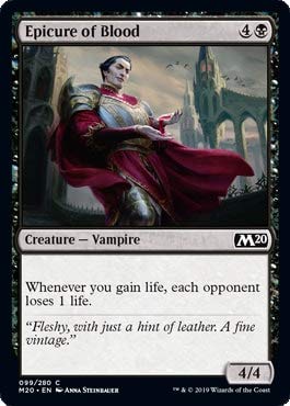 Magic: The Gathering - Epicure of Blood Foil Card - Core Set 2020 - Collectible Trading Card Game for Vampire Deck Builders & MTG Players