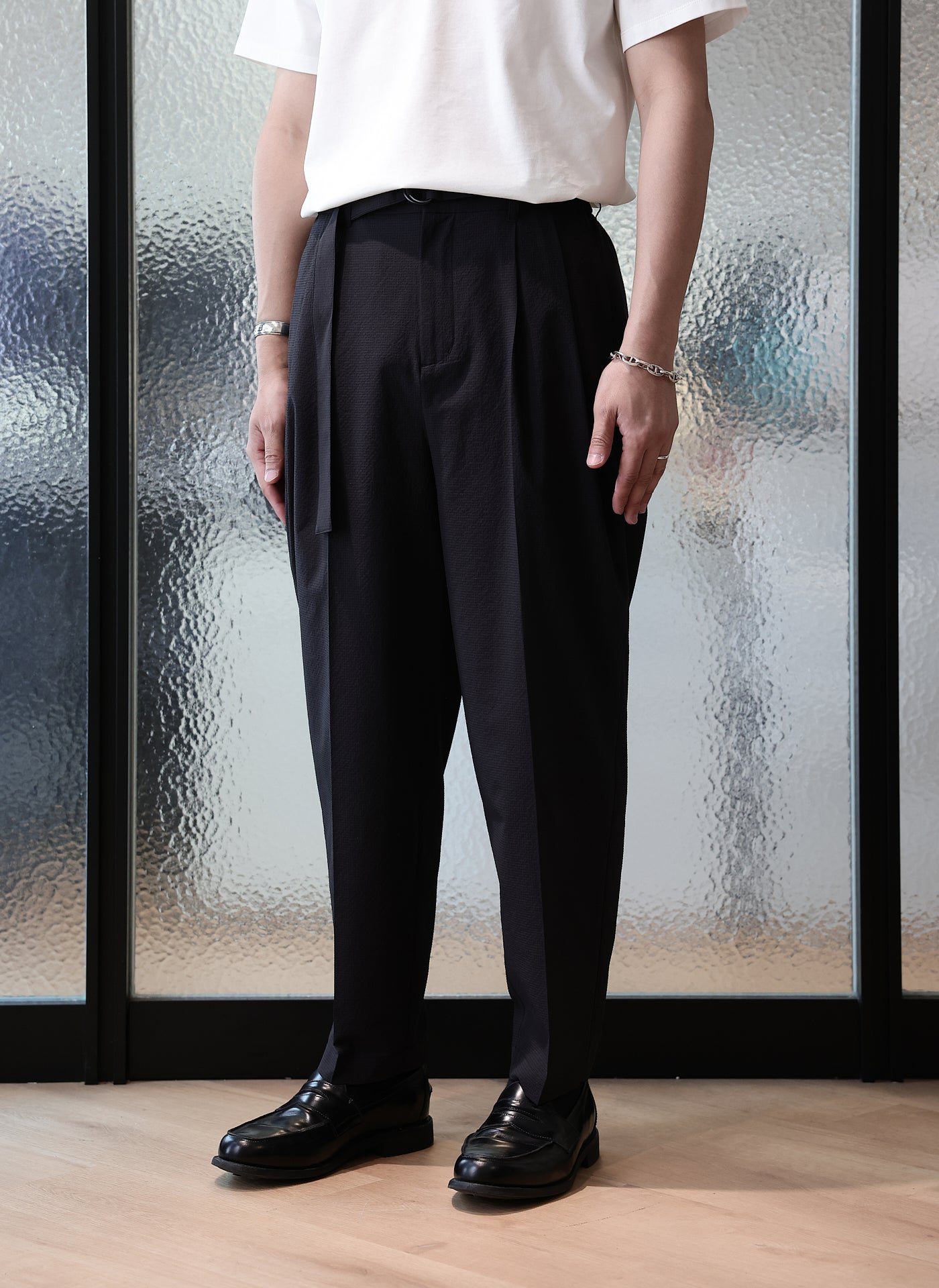 Stylish Polyester Wide Tapered Pants for Women (Size 12) - Perfect for Office Wear, Casual Outfits & Travel