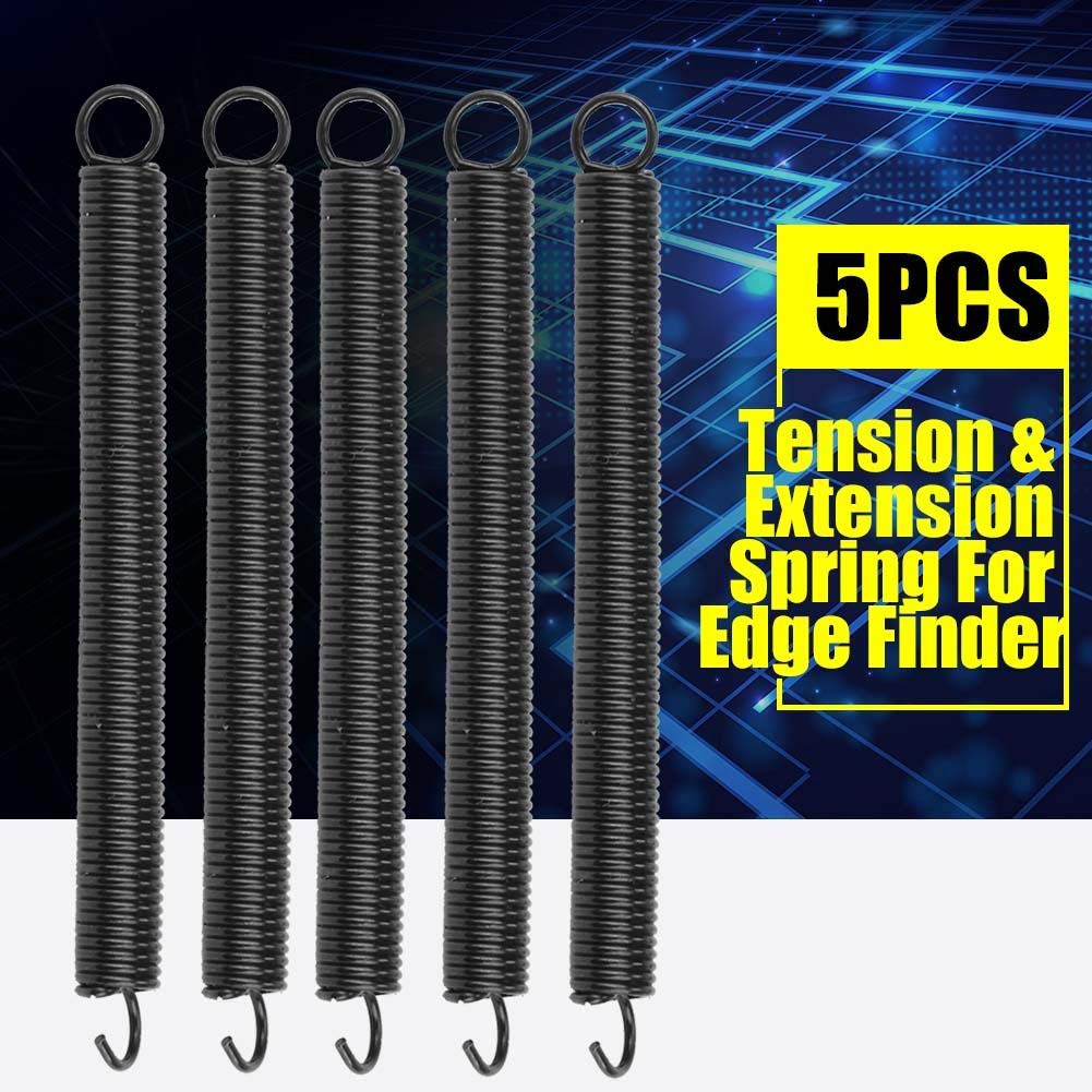 5Pcs 0.6mm x 4mm x 50mm Extension Tension Springs - Finder Loop Spring Assortment Kit for Electronics, DIY Projects & Mechanical Repairs - Perfect for Small Appliances, Toys and Industrial Equipment