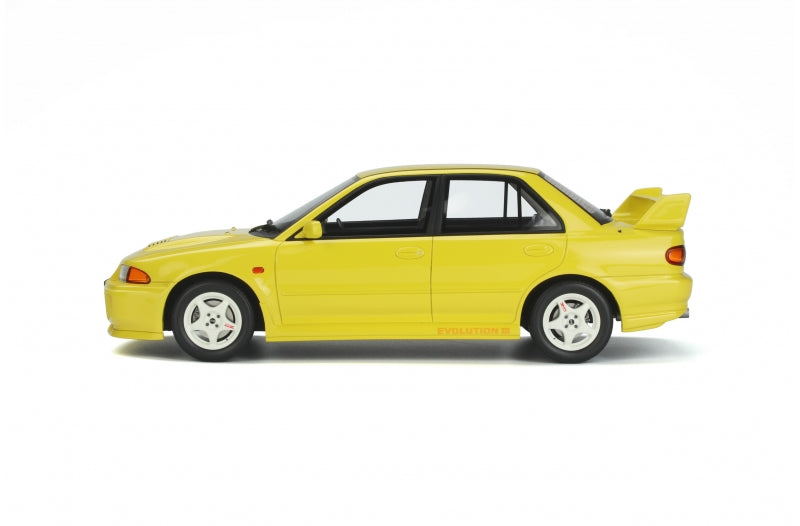 1:18 Ottomobile Mitsubishi Lancer EVO III Diecast Model Car - Yellow Collectible Toy for Adults, Perfect for Display, Gifts & Racing Enthusiasts