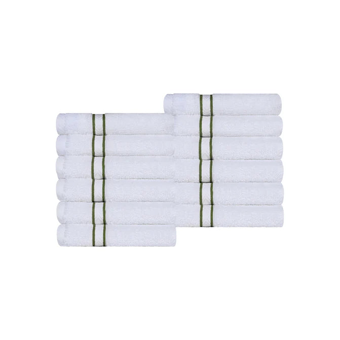 White/Forest Green