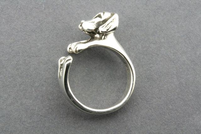 Sterling Silver Puppy Ring - Cute Dog Lover Jewelry for Women & Girls - Perfect Gift for Pet Owners & Animal Lovers