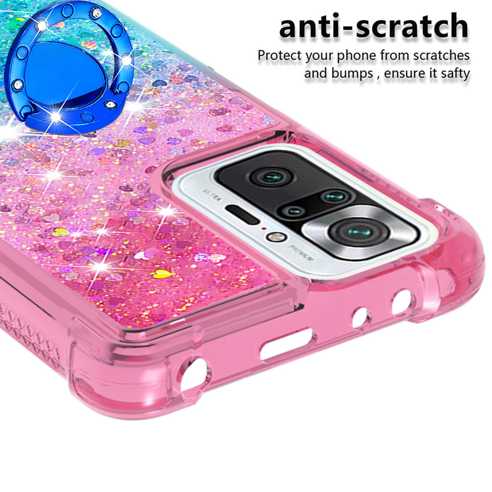 Sparkly Glitter Phone Case for Xiaomi Redmi Note 10 Pro/Pro Max 6.67