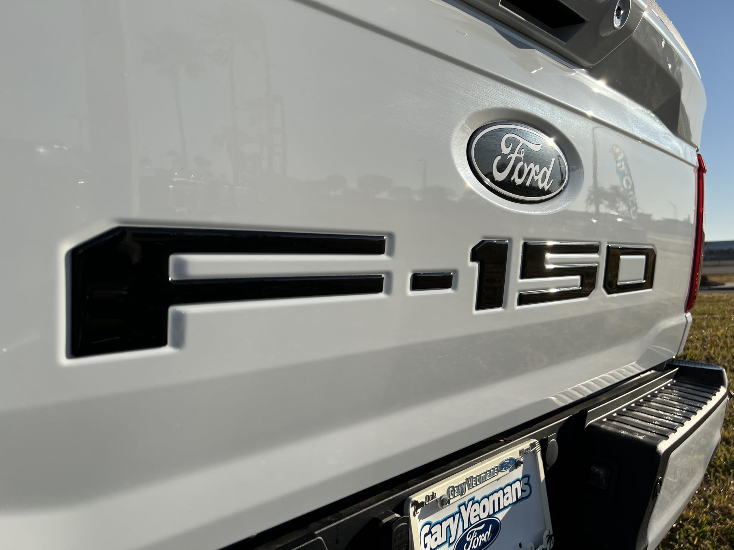 2021-2025 Ford F-150 Tailgate Emblem Letter Inserts - Gloss Black Custom Decals for Truck Bed Styling - Perfect for Personalization & Off-Road Adventures