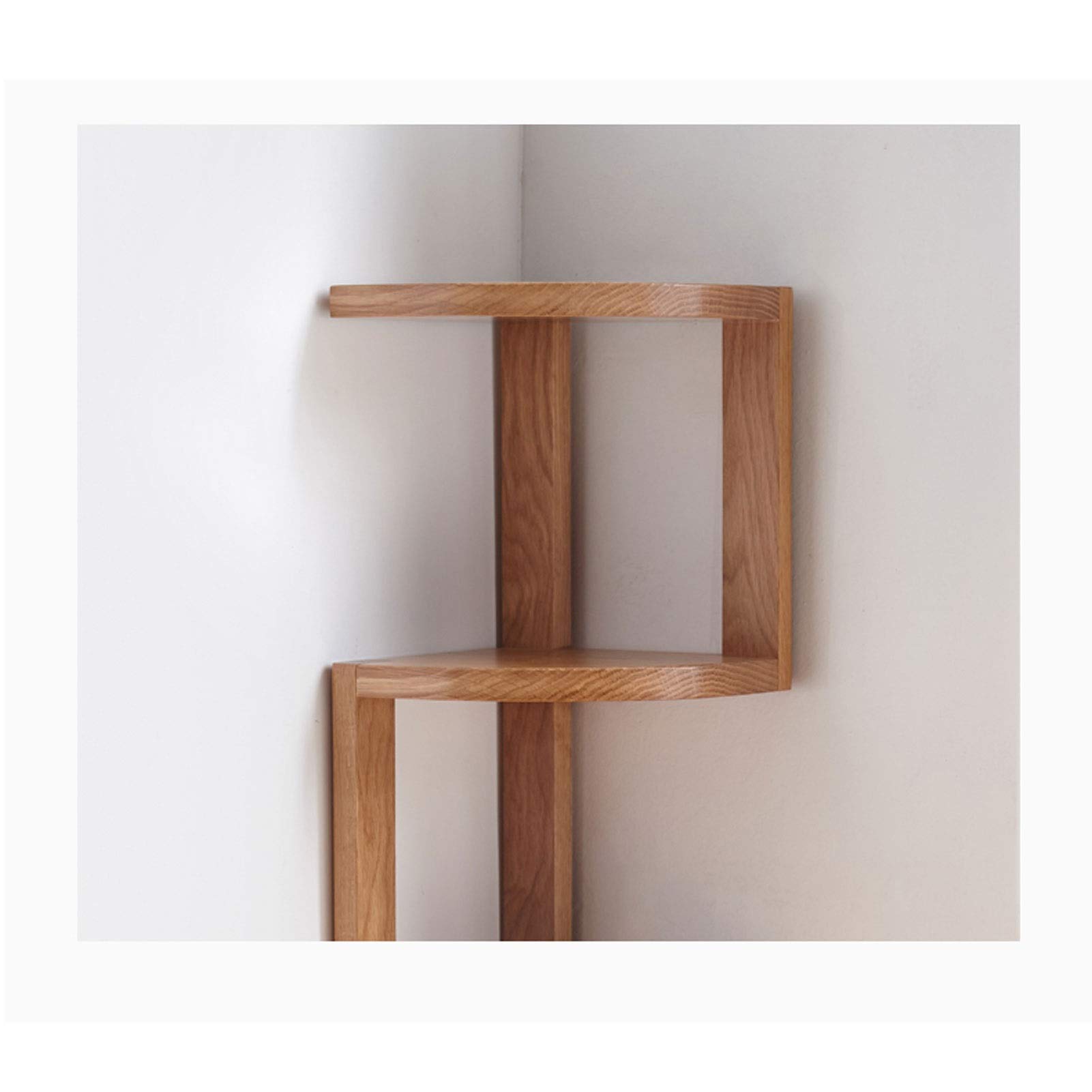Corner Bookshelf - Floor to Ceiling Bookcase with Storage, Wall Mounted or Desktop, Brown - Perfect for Office, Bedroom & Living Room Organization & Display