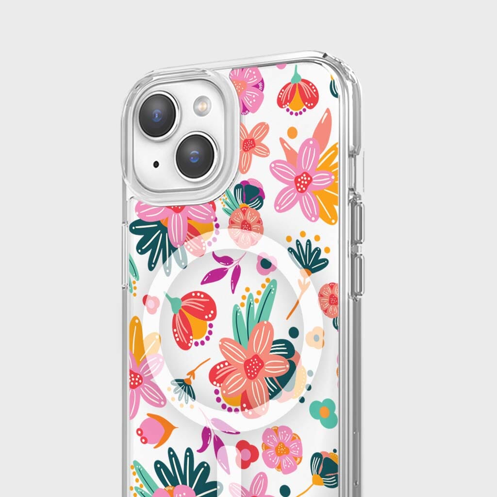 MagSafe iPhone 13 Case with Spring Flower Design - Slim Protective Cover for iPhone 13 - Perfect for Everyday Use, Work & Outdoor Activities