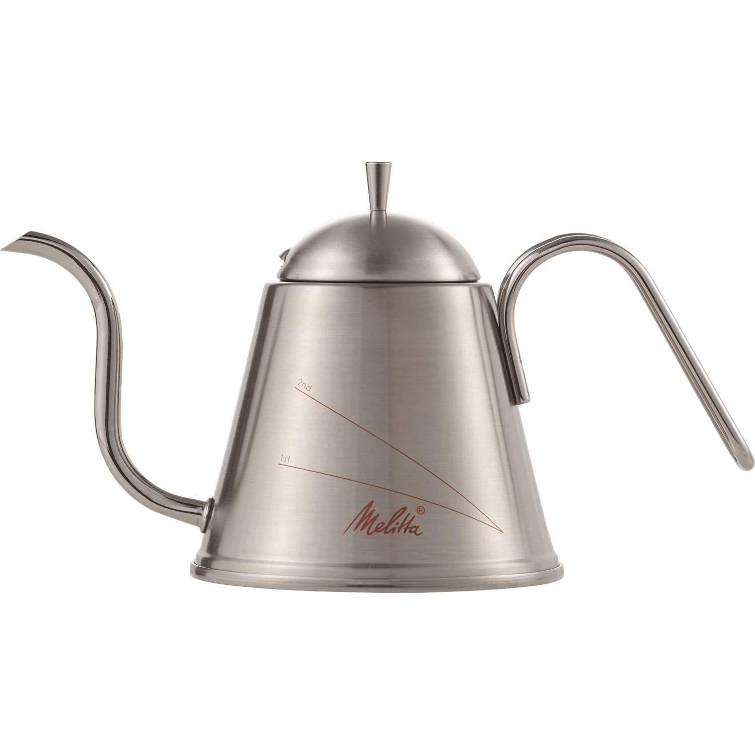 Melitta Aroma Kettle MMK20 1S - Stainless Steel Pour Over Gooseneck Kettle for Precision Coffee Brewing - Perfect for Chemex, V60, and French Press Coffee Makers