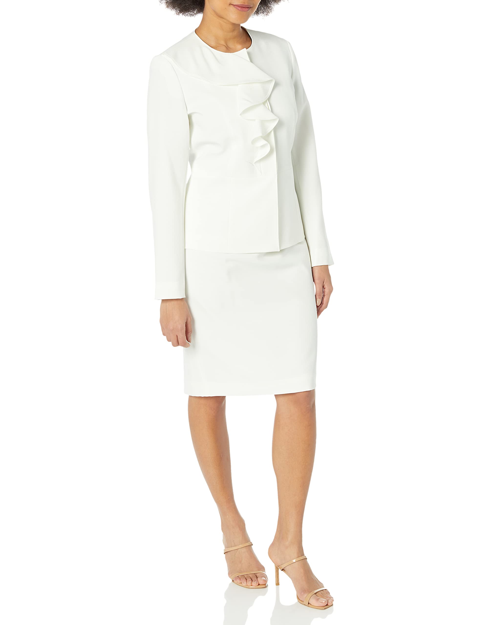 Le Suit Women's Plus Size Blazer & Skirt Suit Set 50041157-1cz - Professional Office Wear for Business Women & Formal Occasions