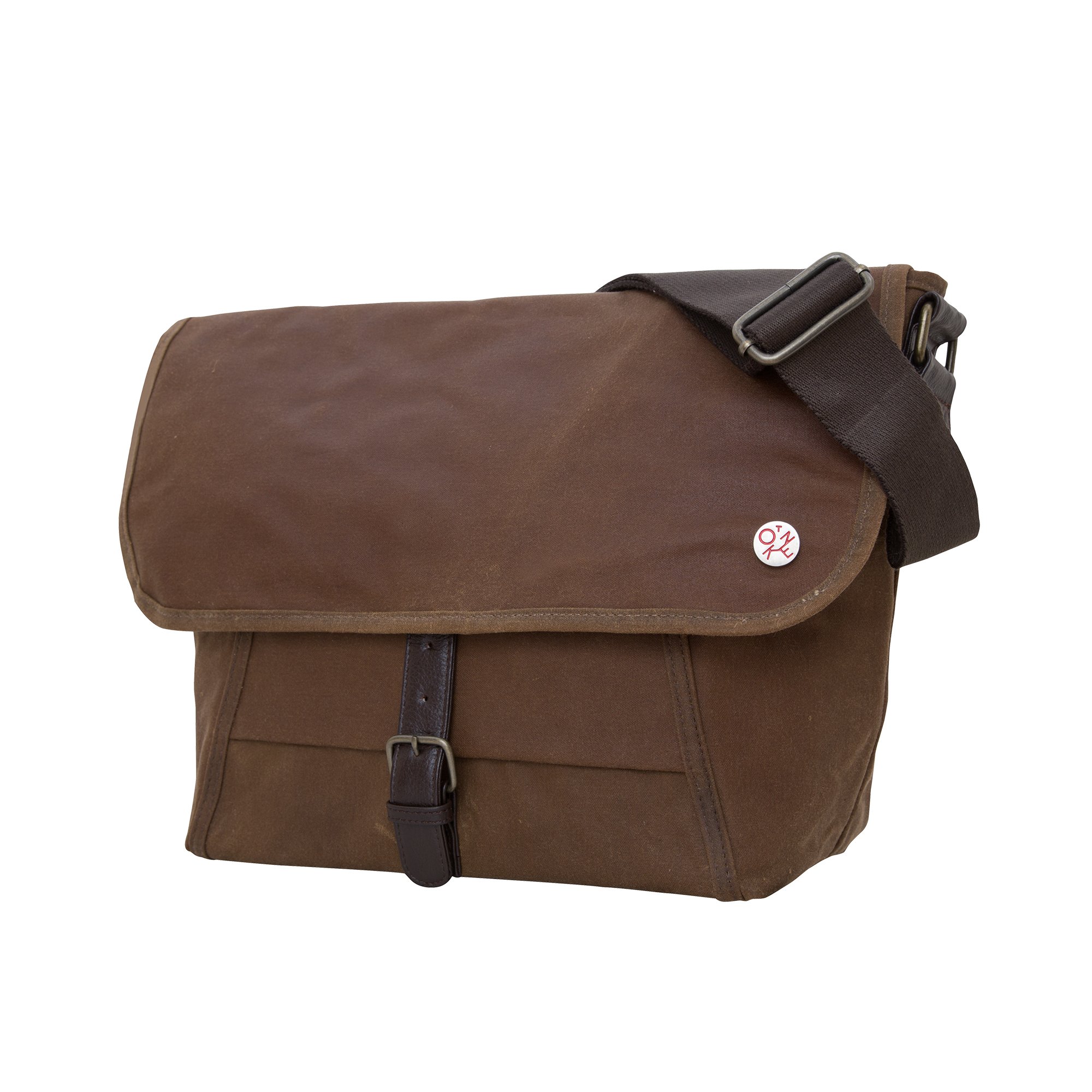 Premium Waxed Lincoln Messenger Bag - Durable Field Tan Leather Crossbody Satchel for Men & Women | Perfect for Work, Travel & Everyday Carry