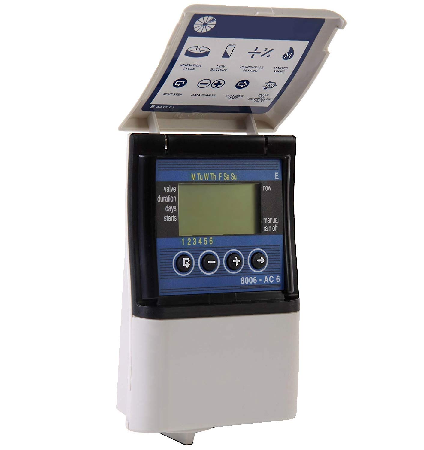 Galcon DIG 8006 AC-6 Six-Station Indoor Smart Irrigation Controller for Home Gardens, Greenhouses & Hydroponics - Automatic Watering System for Plants