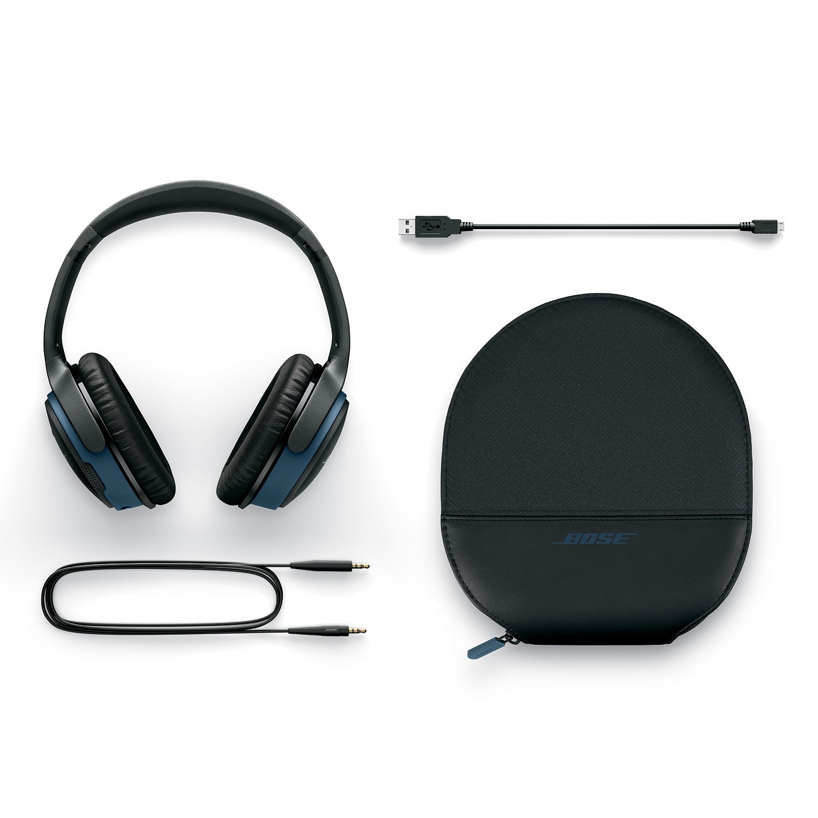 Bose SoundLink Around-Ear Wireless Headphones II - Black (Renewed) | Premium Noise Cancelling Bluetooth Headset for Travel, Work & Music Lovers