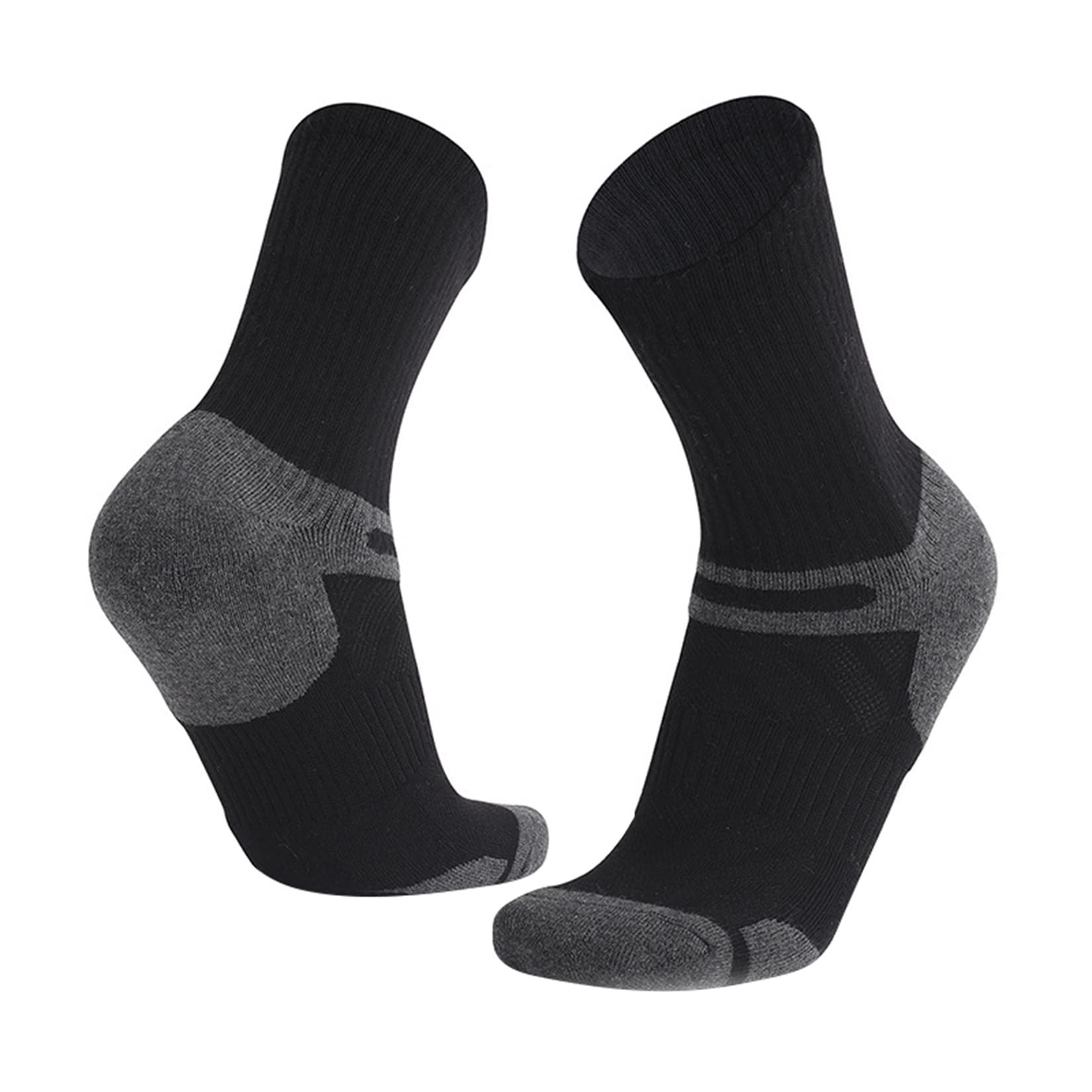 **Men's Performance Athletic Socks - Breathable Cotton Basketball & Cycling Socks with Cushioned Sole for Sports & Outdoor Activities**