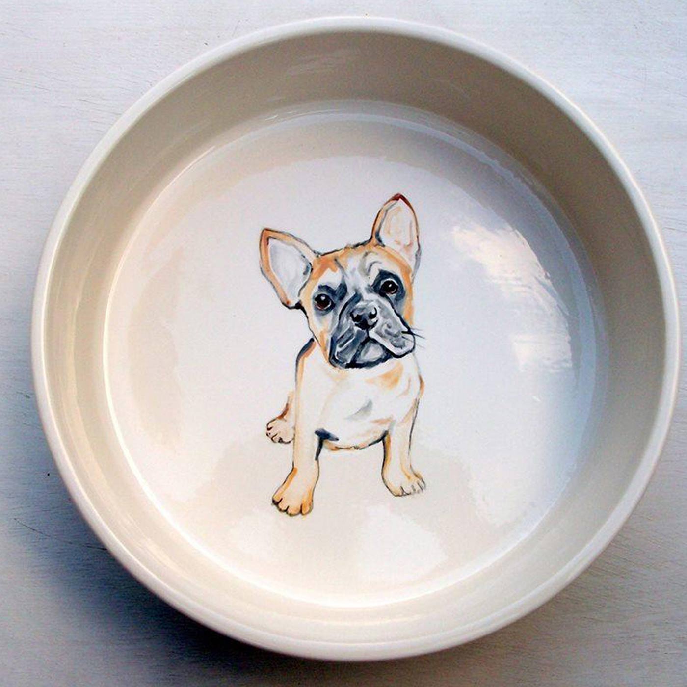 Purple Glaze Elevated Dog Bowl for Small & Medium Dogs - Non-Slip Ceramic Pet Food & Water Dish - Perfect for Home, Kitchen, or Outdoor Use