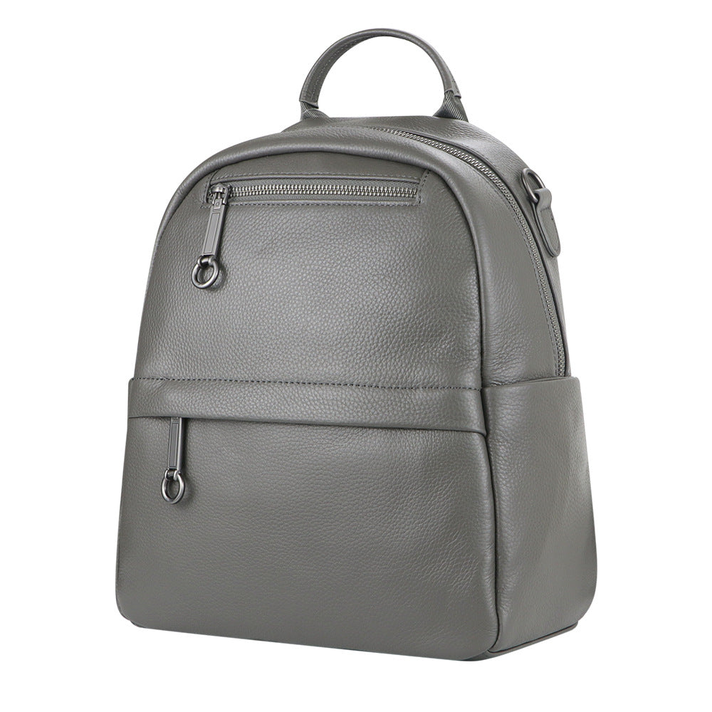 Premium Genuine Leather Backpack for Men & Women - Large Capacity Durable Shoulder Bag for Travel, Work & School - Stylish & Functional Everyday Carry