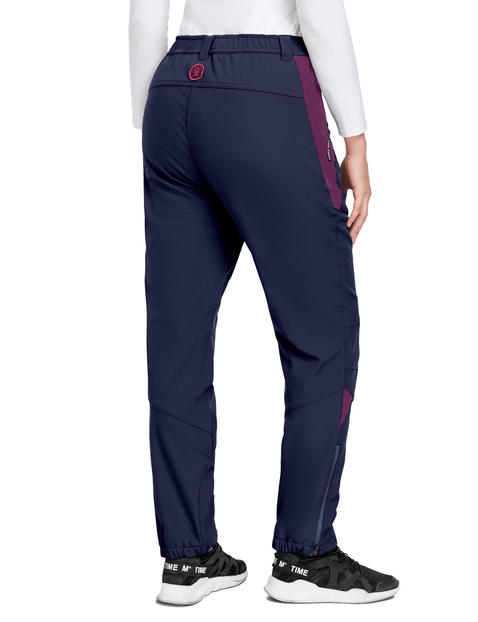 Little Donkey Andy Women's Fleece-Lined Waterproof Softshell Pants - Winter Hiking, Skiing & Snowboarding Thermal Pants for Outdoor Adventures
