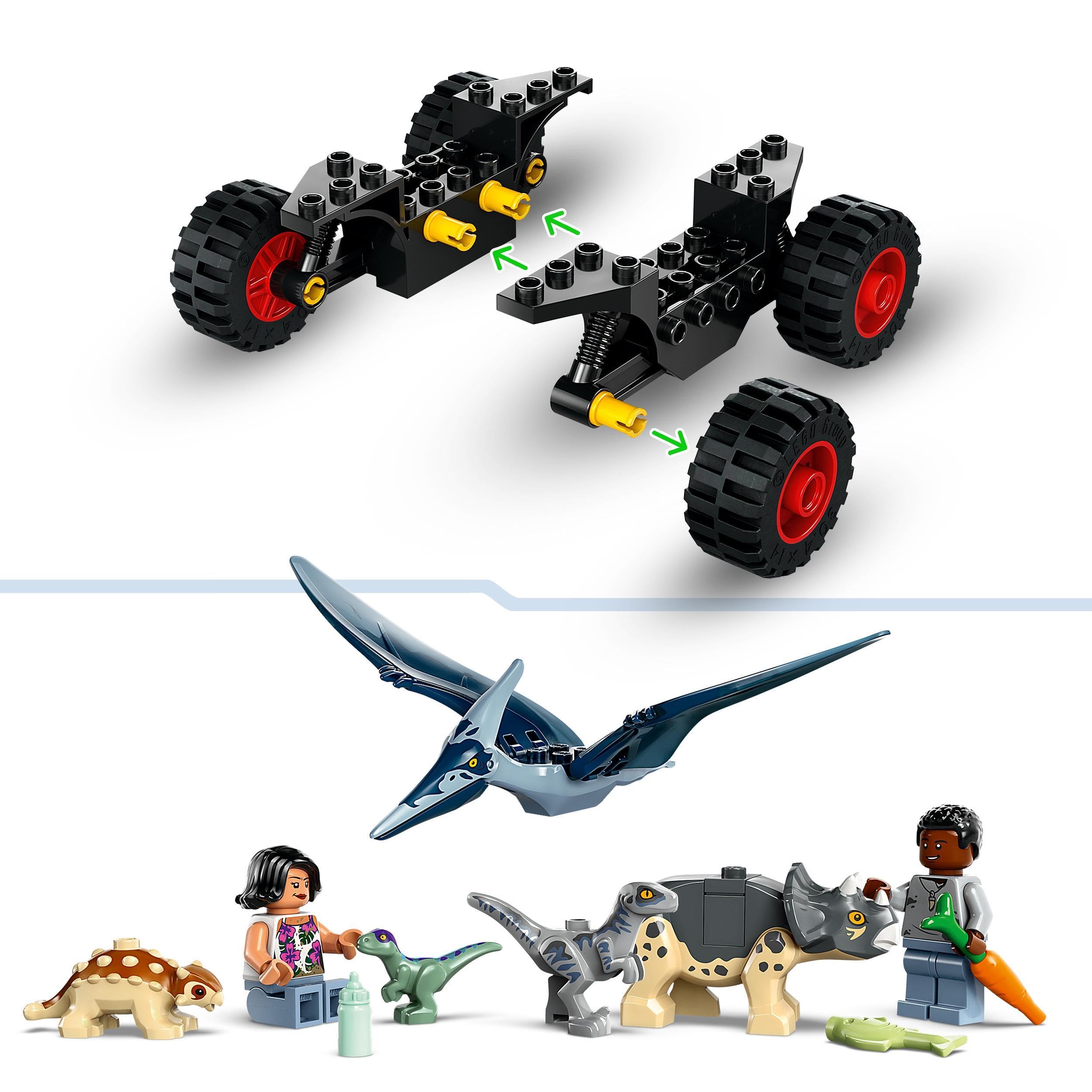 LEGO Jurassic World Baby Dinosaur Rescue Center Toy Set with Triceratops, Ankylosaurus & Velociraptor Figures - Creative Building Kit for Kids Ages 4+ (Set 76963) | Perfect Gift for Boys & Girls | Dinosaur Adventure Play & Display