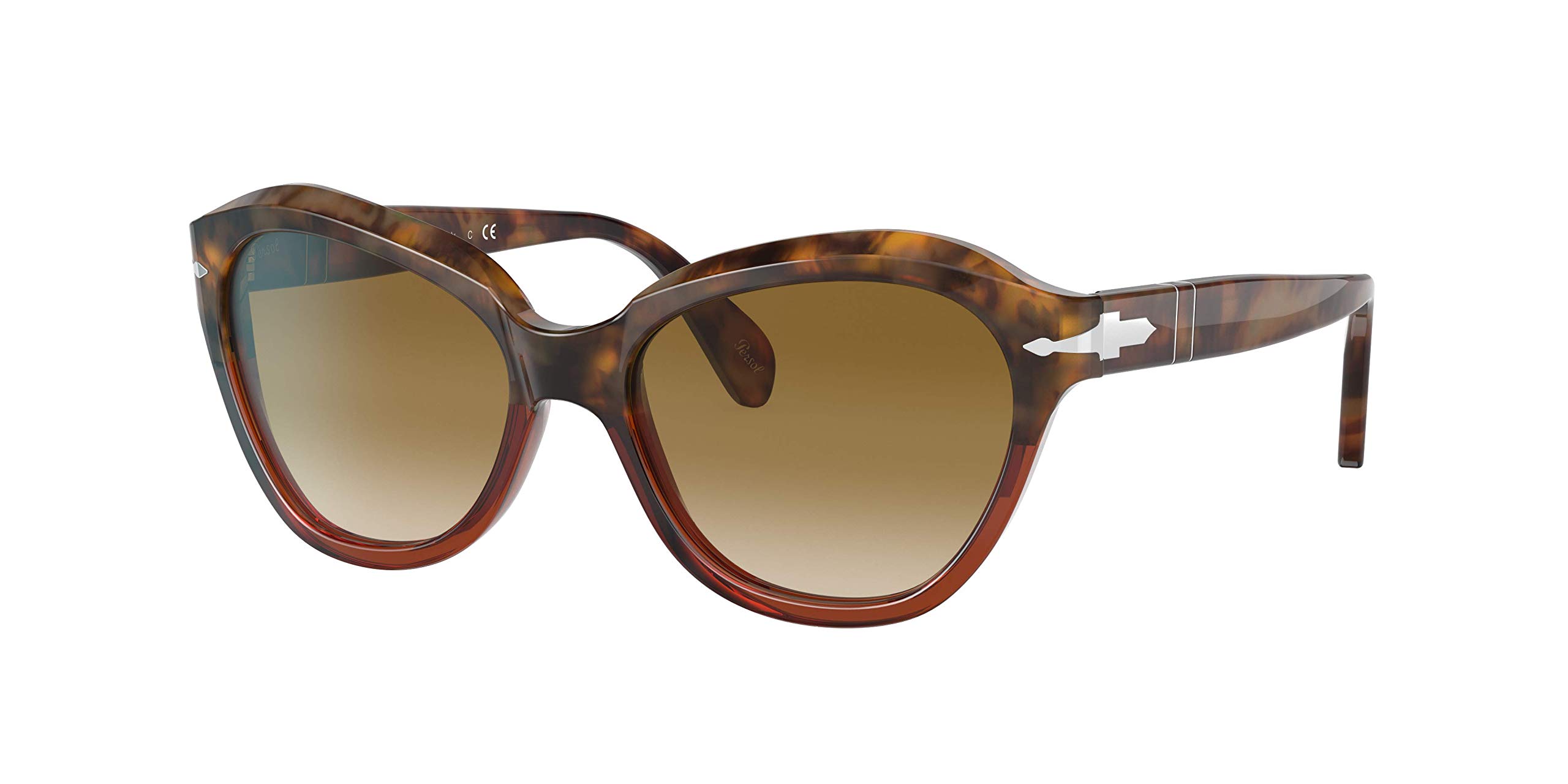 Persol PO0582S Cat Eye Sunglasses for Women - Vintage Retro Style UV Protection - Perfect for Driving, Beach, and Outdoor Activities