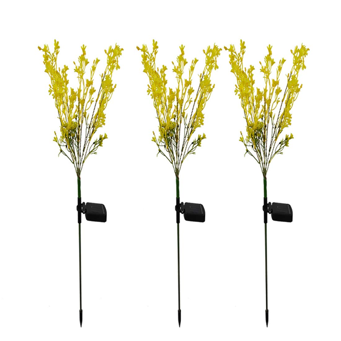 2 Pack Solar Garden Lights Outdoor - Waterproof Flower Solar Lights for Yard, Patio, Lawn & Pathway Decoration (Canola Flower Design) | Perfect for Backyard, Garden, Walkway & Landscape Lighting at Night