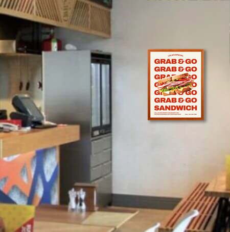 20x30 Wood Frame - Premium Poster Display Swing Frames for Wall Art, Photos & Posters - Perfect for Home Decor, Gallery Walls & Office Displays