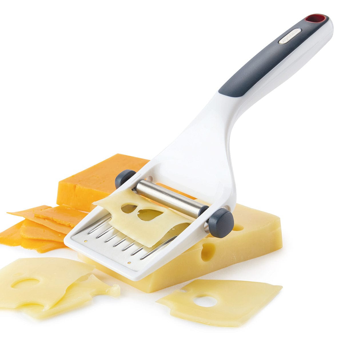 Zyliss Dial & Slice Cheese Slicer - Adjustable Cheese Cutter for Hard & Soft Cheeses - Perfect for Charcuterie Boards, Sandwiches & Home Cooking