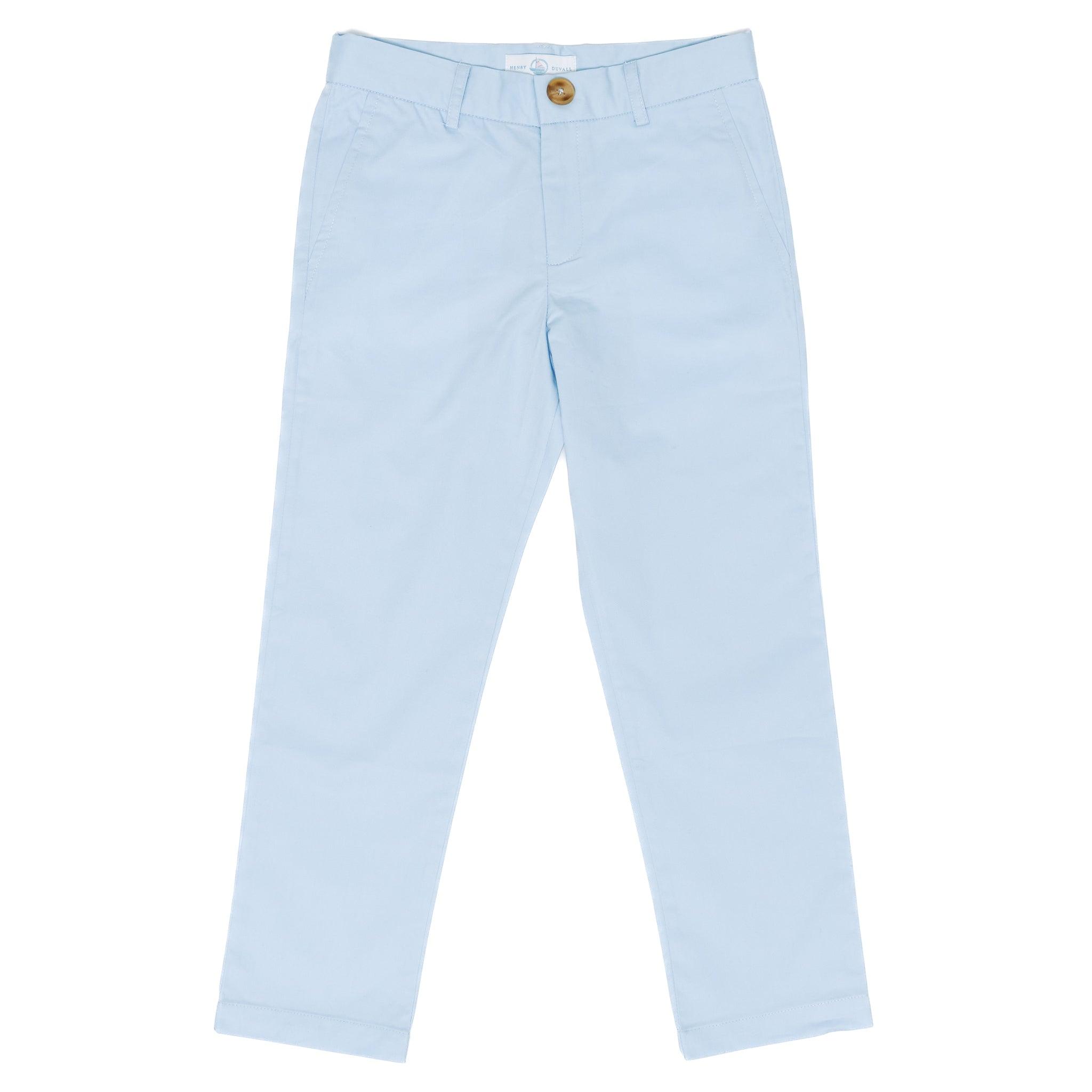 Premium Bradford Trousers in Bailey's Bay Blue - Comfortable Men's Dress Pants for Office & Business Casual Wear