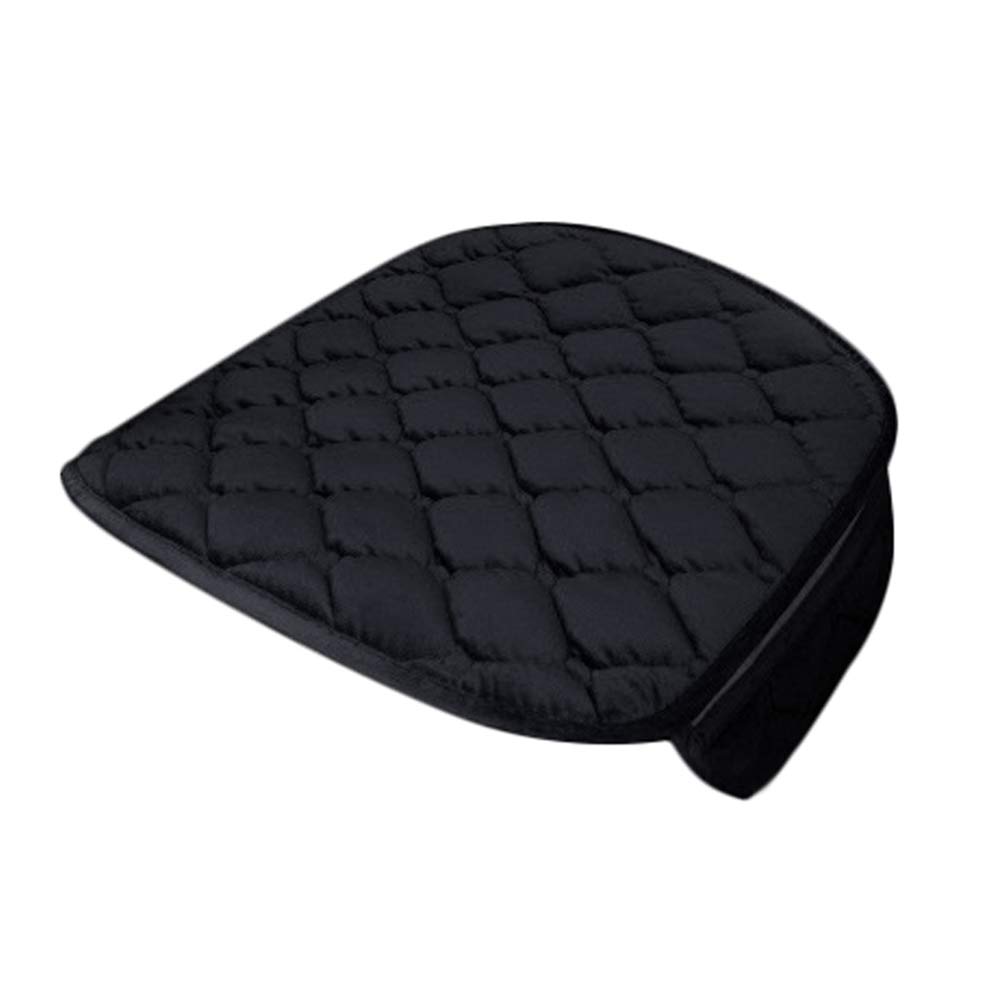 1Pc/3Pcs Universal Car Seat Covers - Front & Rear Plush Winter Warm Seat Cushion Protector for Cars, SUVs, Trucks | Soft & Durable Black Auto Accessory | Perfect for Cold Weather Commuting & Road Trips