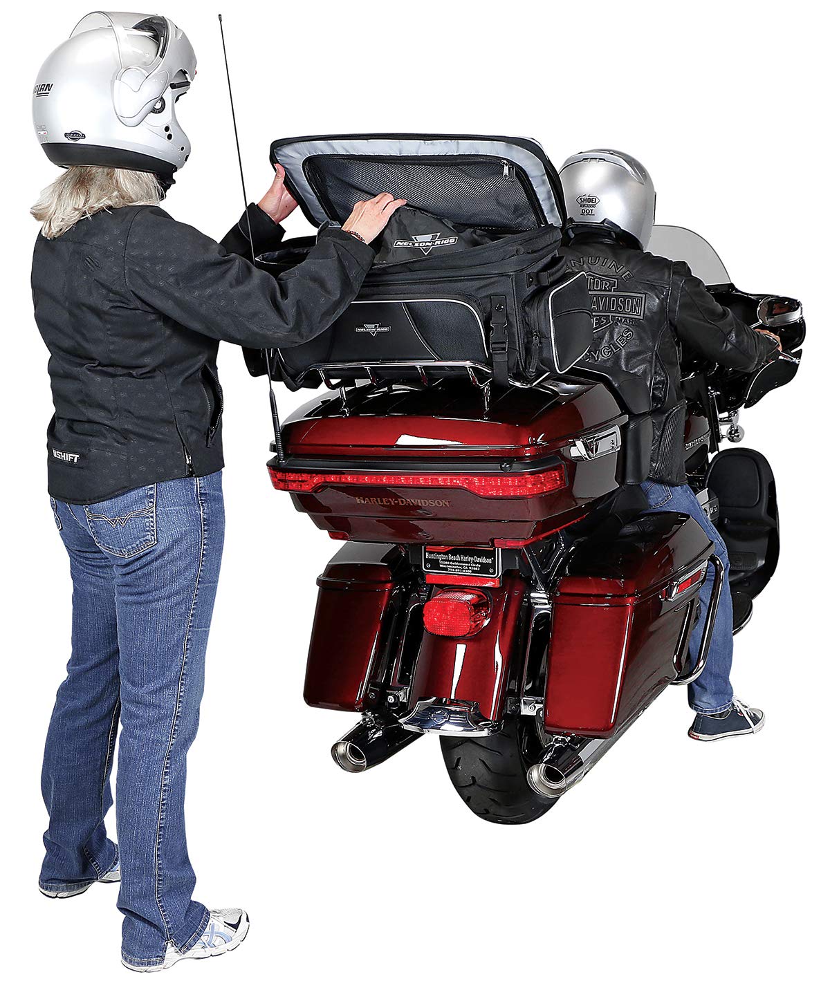 Nelson Rigg NR-300 Route 1 Traveler Tour Trunk Bag - Waterproof Motorcycle Luggage for Harley Davidson Ultra, Indian Roadmaster & Honda Gold Wing - Perfect for Long-Distance Rides & Road Trips