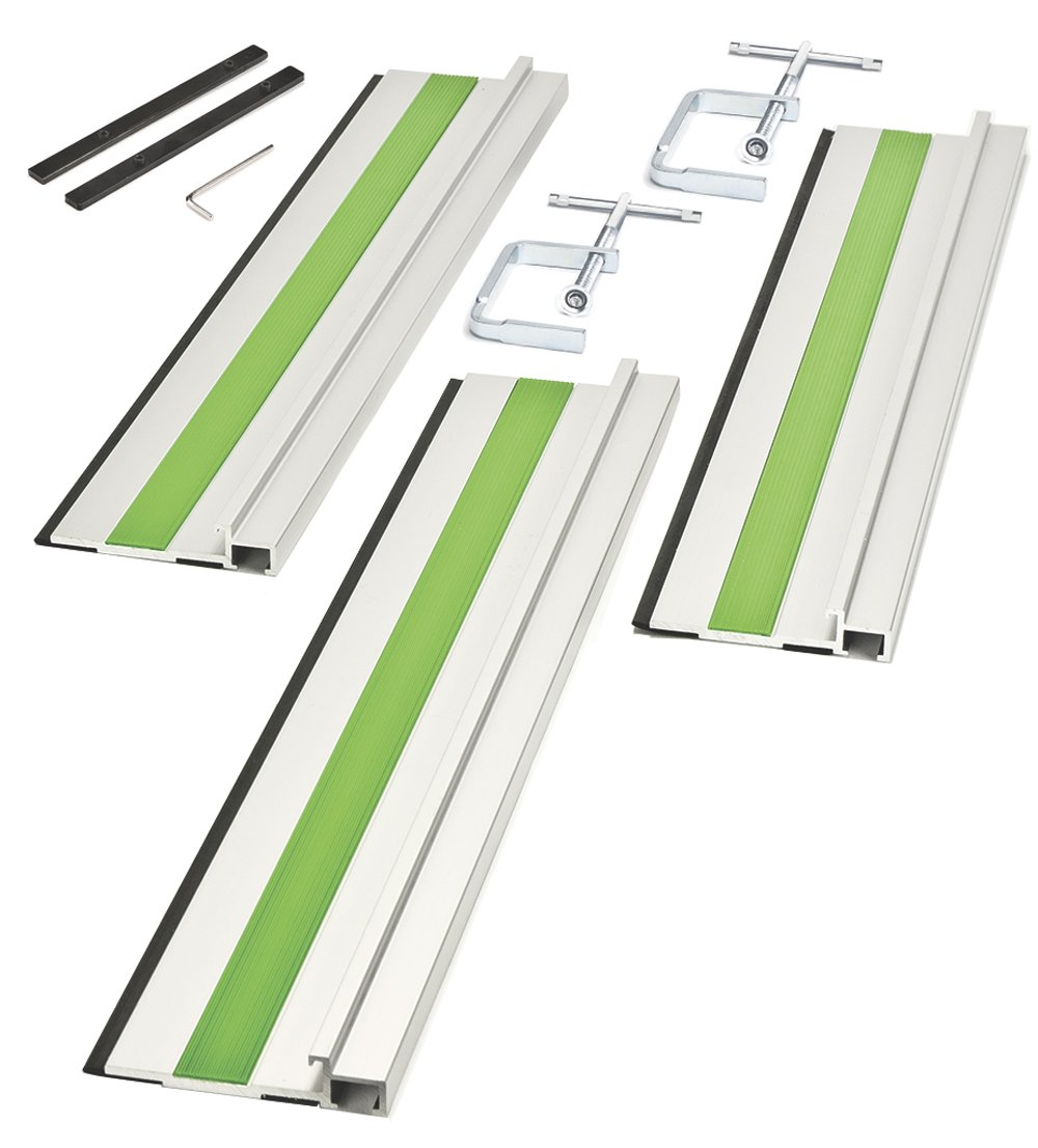 Genesis GAPCS203 3-Piece Plunge Saw Track Rip Guide Assembly Kit - Compatible with Genesis GCS545C 5.8 Amp 4.5