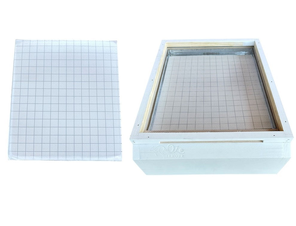 Varroa Mite Sticky Board for Beehives - Monitor & Control Varroa Infestations - Beekeeping Supplies for Healthy Honey Bees (Ideal for Hive Inspection & Pest Management)