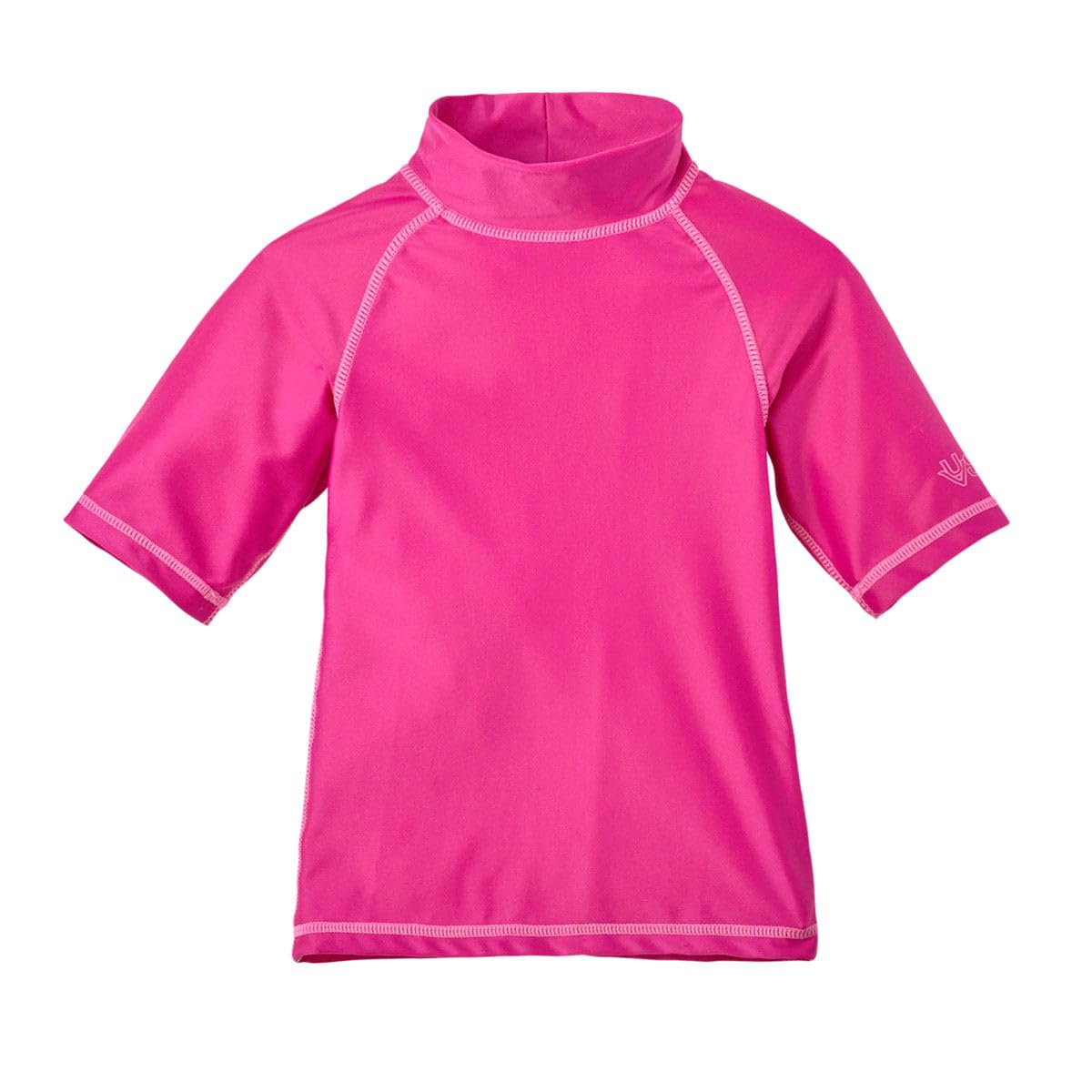 UV SKINZ Kids' UPF 50+ Sun Protection Short Sleeve Swim Shirt - Mock Neck Tee for Boys & Girls - Perfect for Beach, Pool & Outdoor Activities