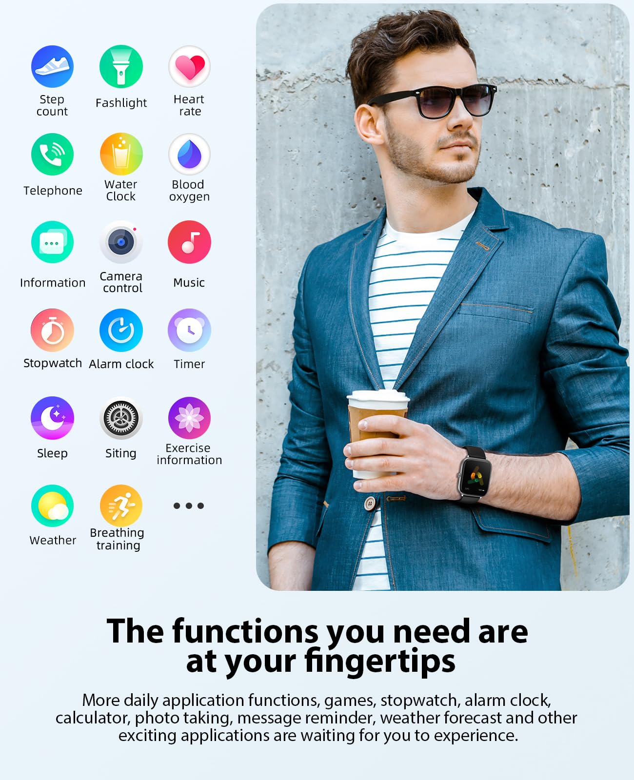 Smart Watch for Men & Women - Bluetooth Calling, 2.06