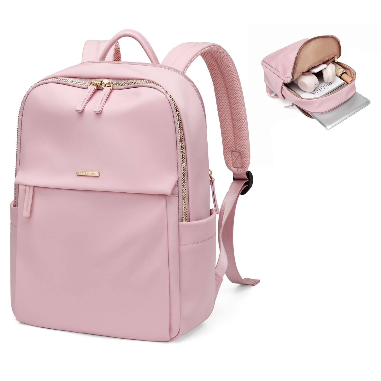 GOLF SUPAGS Women's Laptop Backpack with Separate 14 Inch Laptop Compartment - Stylish Work Travel Backpack for College, Office & Daily Use - Perfect for Commuting, Business Trips & Campus Life