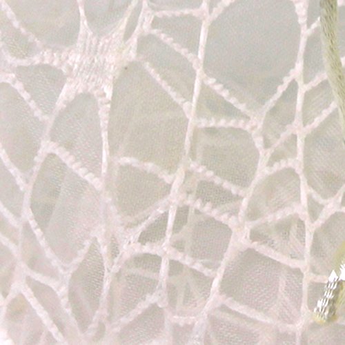 Elegant Organza Lace Wedding Favor Bags - 30 Pack Cream Fabric Candy Goodie Bags (9