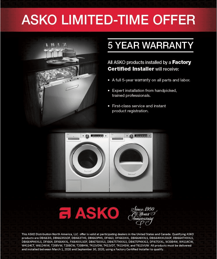 ASKO T611VUW White Vented Clothes Dryer - Energy Efficient Laundry Appliance for Home & Apartment Use