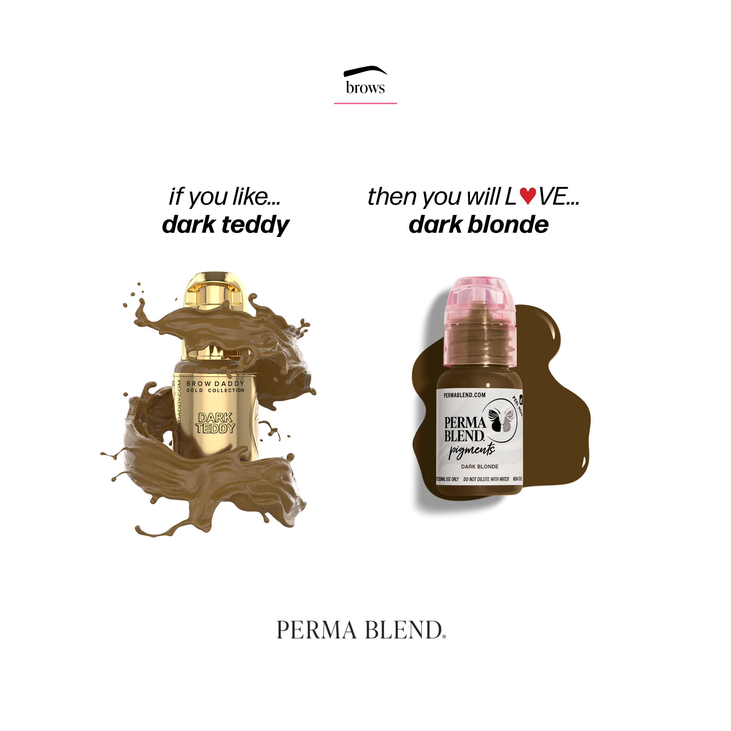 Perma Blend Dark Blonde Tattoo Pigment - Professional Tattoo Ink for Realistic Hair Color & Cosmetic Tattooing | Perfect for Eyebrow Microblading, Scalp Micropigmentation & Beauty Salons