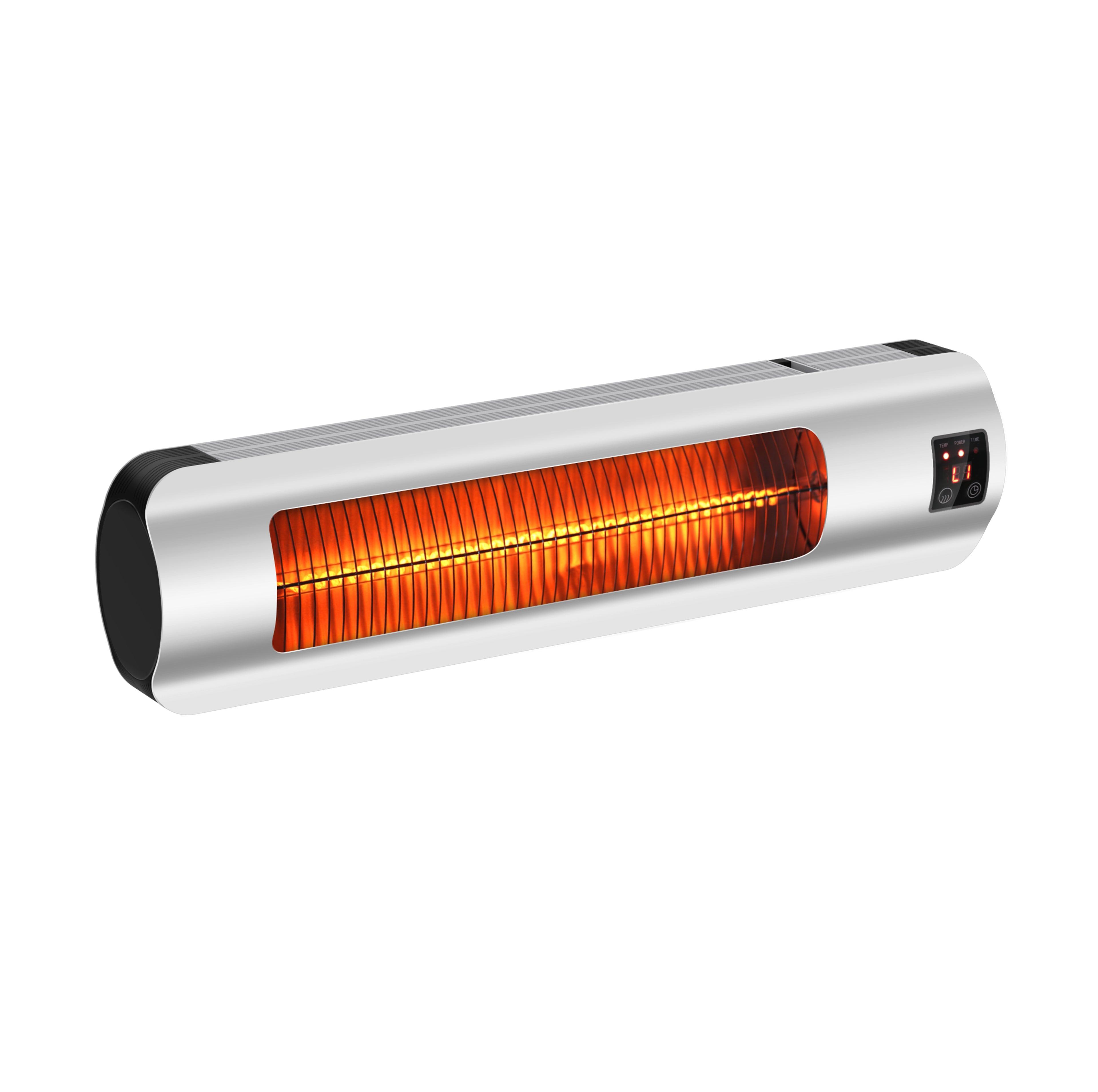 Electric Patio Heater with LED Display & 12H Timer - Wall Mount or Freestanding Outdoor Heater for Patio, Deck, Garden, and Home Use - Perfect for Backyard Gatherings & Cold Evenings