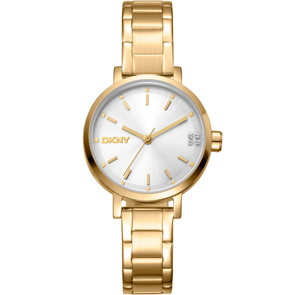 DKNY Soho Glitz DK1L038M0055 Women's Watch - Elegant Stainless Steel Bracelet, Crystal Accents for Business & Evening Wear