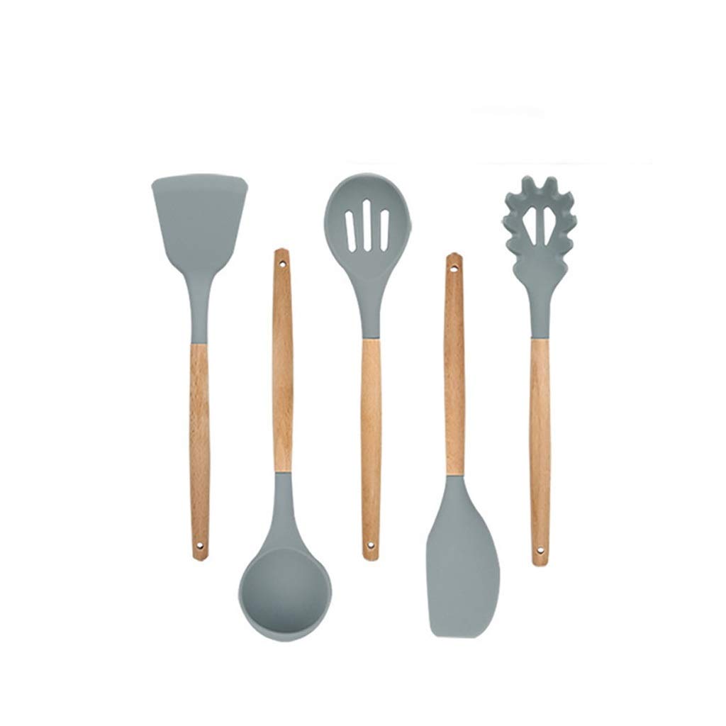 **Premium 5-Piece Silicone Kitchen Tool Set - Non-Stick, Heat Resistant & Food Grade Safe - Perfect for Cooking, Baking & Serving - Includes Spatula, Spoon & More**    *(Ideal for Non-Stick Pans, Mixing Bowls & Everyday Cooking - Great Gift for Home Chefs!)*