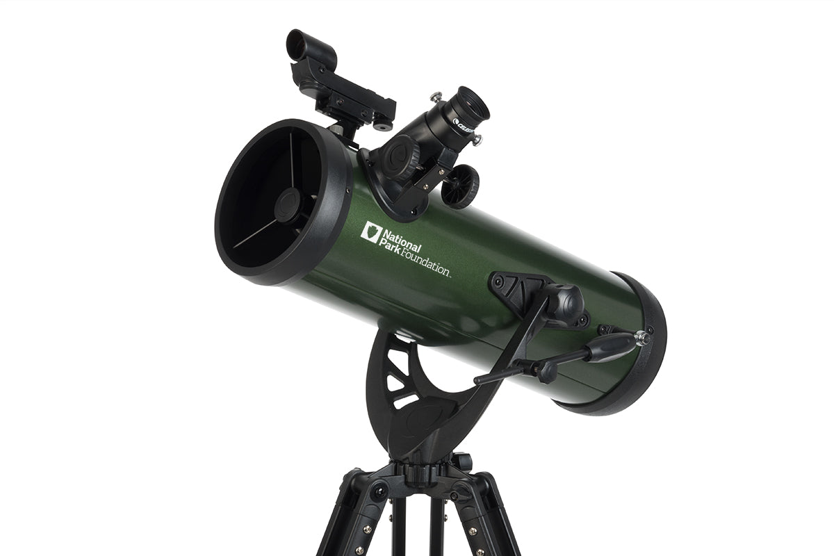National Park Foundation Explorascope 114AZ Telescope - Portable Refractor Telescope for Beginners & Kids - Stargazing, Bird Watching & Outdoor Adventures