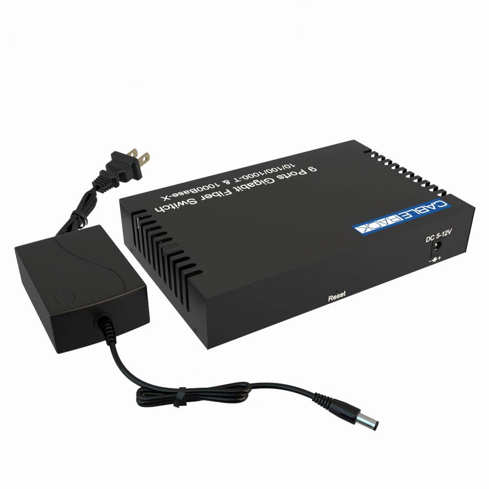 8 Port SFP Unmanaged Ethernet Optical Switch with Multimode SFP Module - High-Speed Network Switch for Home Office, Data Center & Enterprise Networking