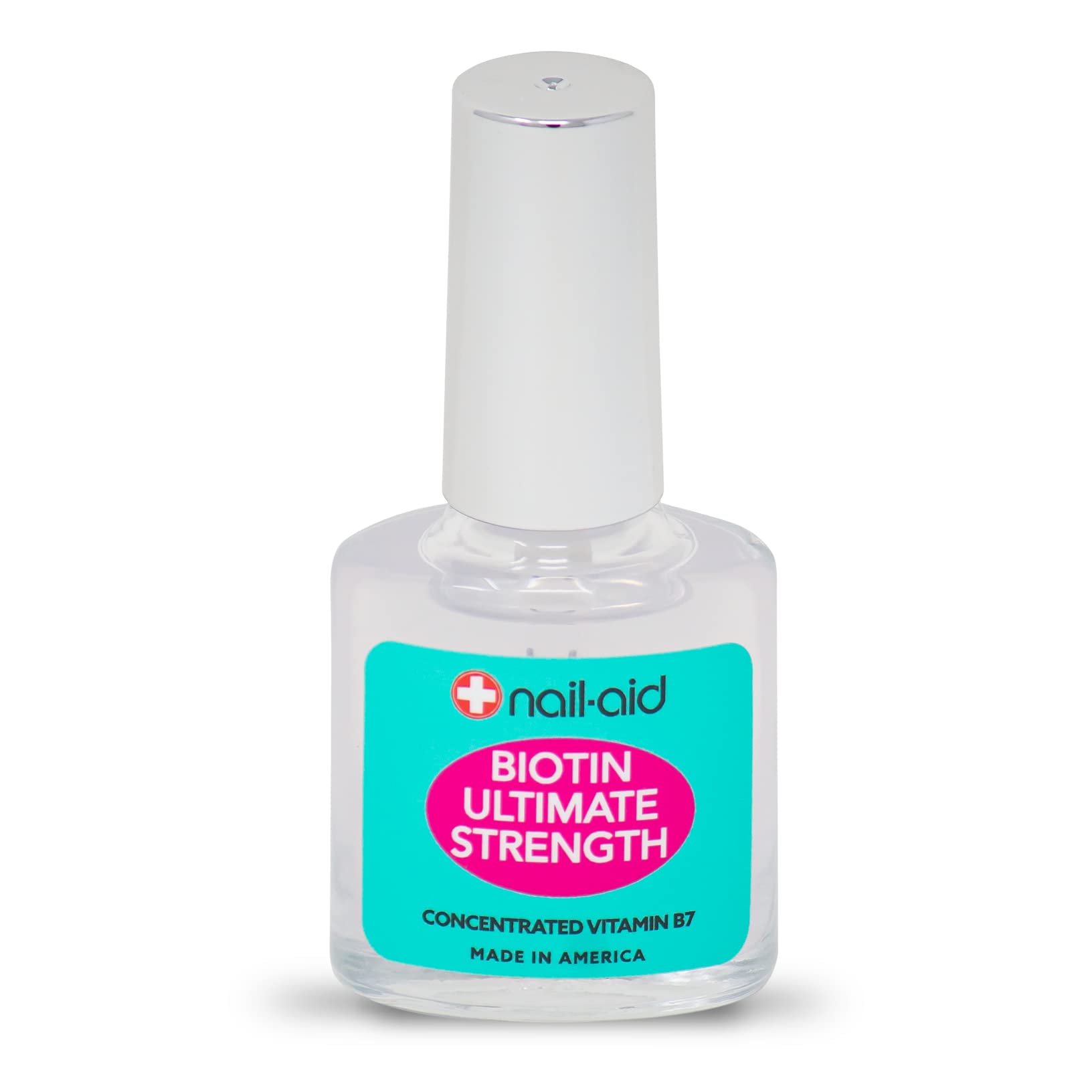 Nail-Aid Biotin Ultimate Strength Nail Treatment & Strengthener - 0.55 Fl Oz - Clear Formula for Stronger, Healthier Nails - Perfect for Weak, Brittle Nails and Nail Care Routine