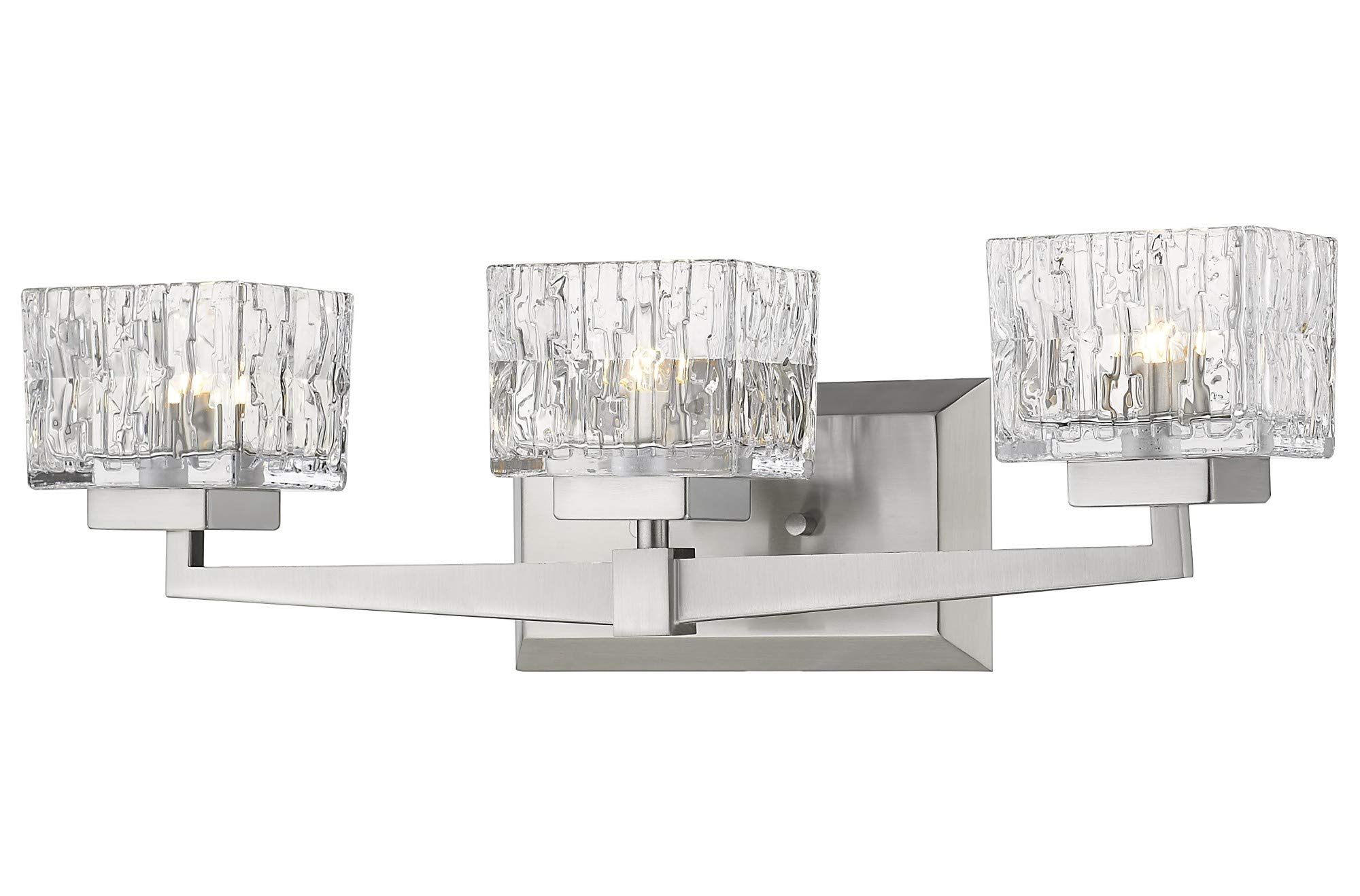 Z-Lite 1927-3V-BN 3 Light Bathroom Vanity Light Fixture in Brushed Nickel Finish - Perfect for Modern Bathroom, Powder Room and Dressing Room Lighting
