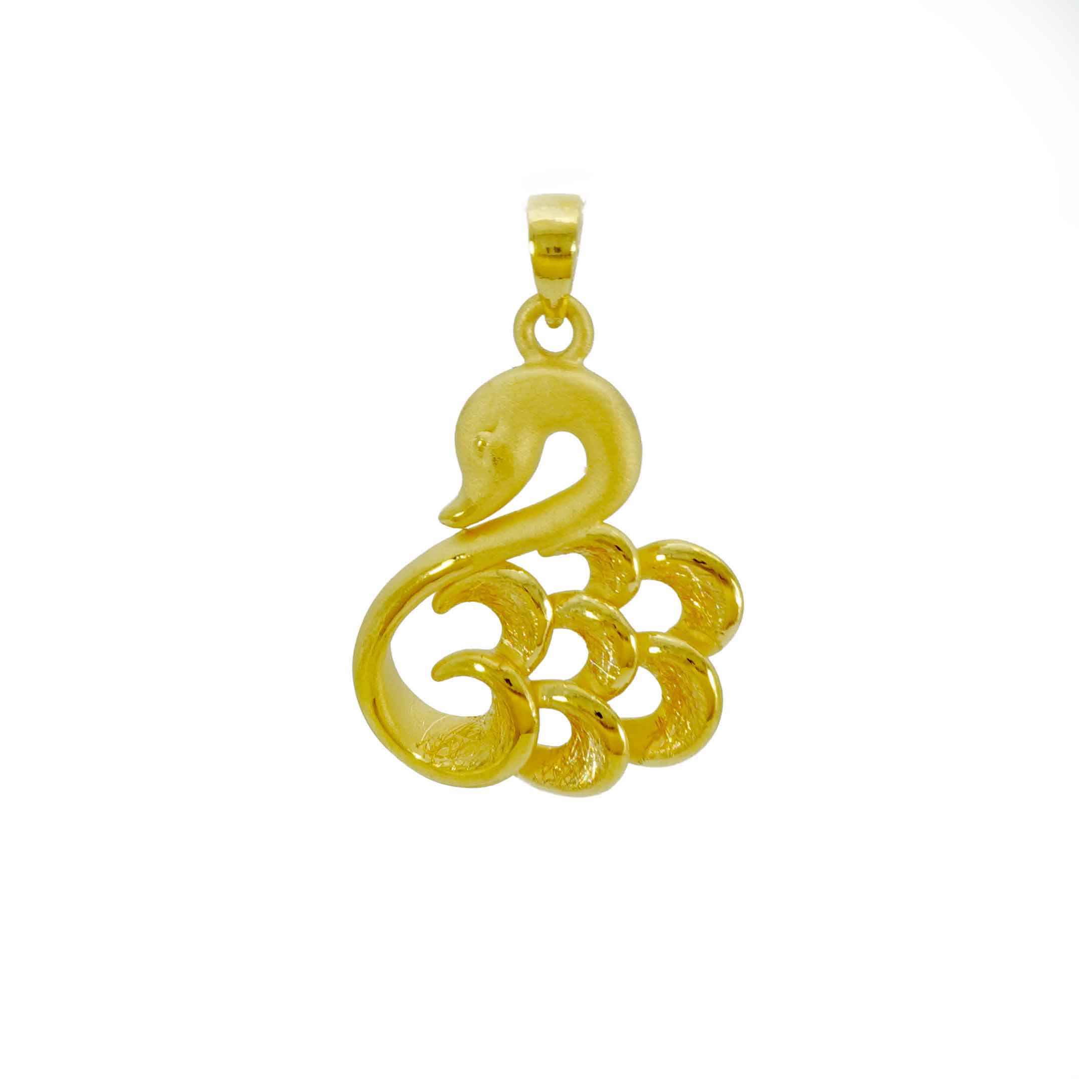 24K Gold Pendant Necklace for Women - Elegant 14K/18K/24K Solid Gold Jewelry Gift - Perfect for Birthday, Anniversary & Valentine's Day