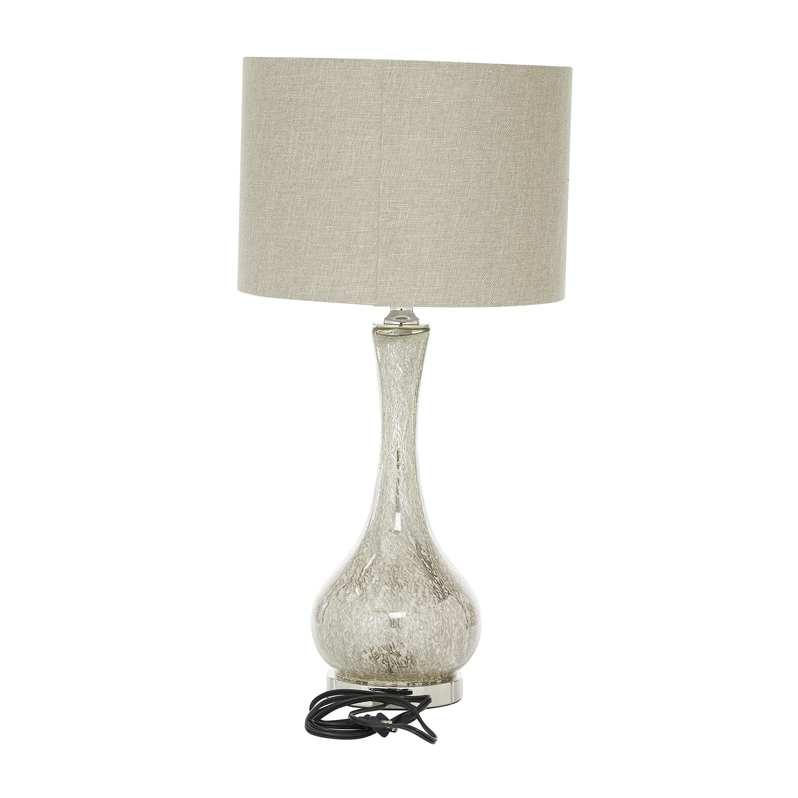 Deco 79 Silver Faux Mercury Glass Table Lamp - 14