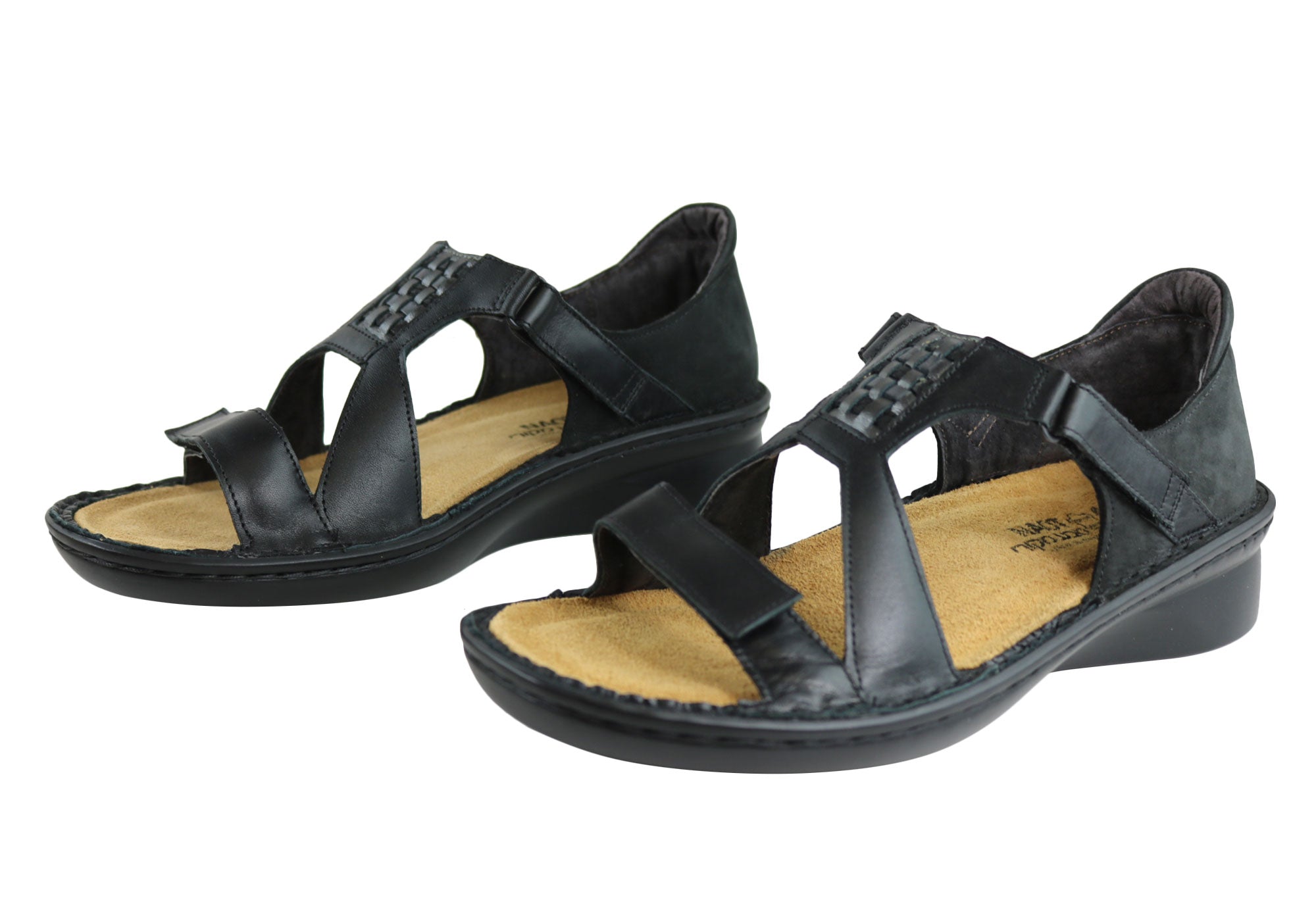 Naot Figaro Women's Leather Comfort Sandals - Wide Fit, Orthotic Friendly - Perfect for Walking, Travel & Casual Wear