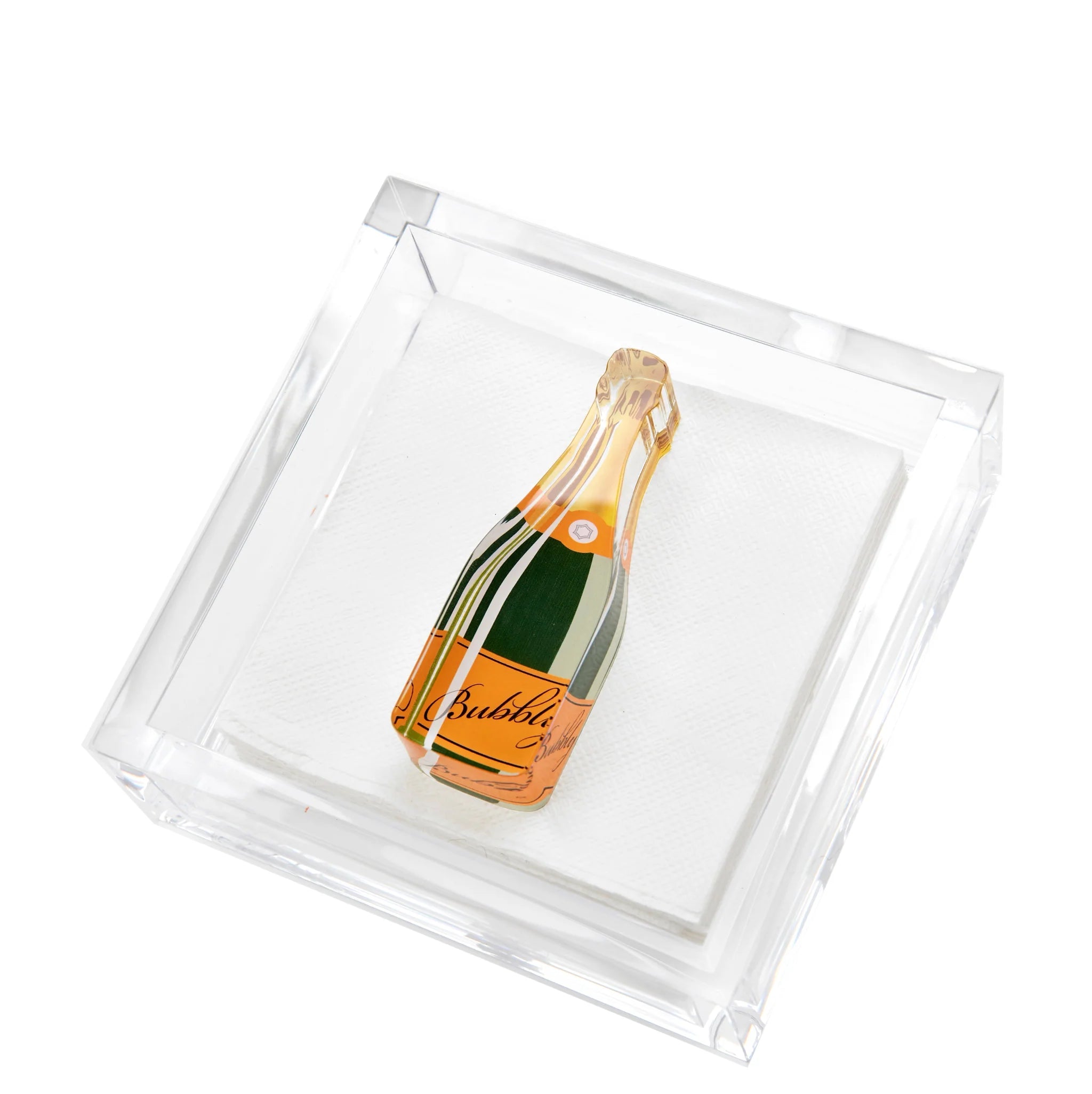 Tara Wilson Designs Elegant Cocktail Napkin Holder - Perfect for Parties, Weddings & Home Bar Decor - Stainless Steel & Stylish Design