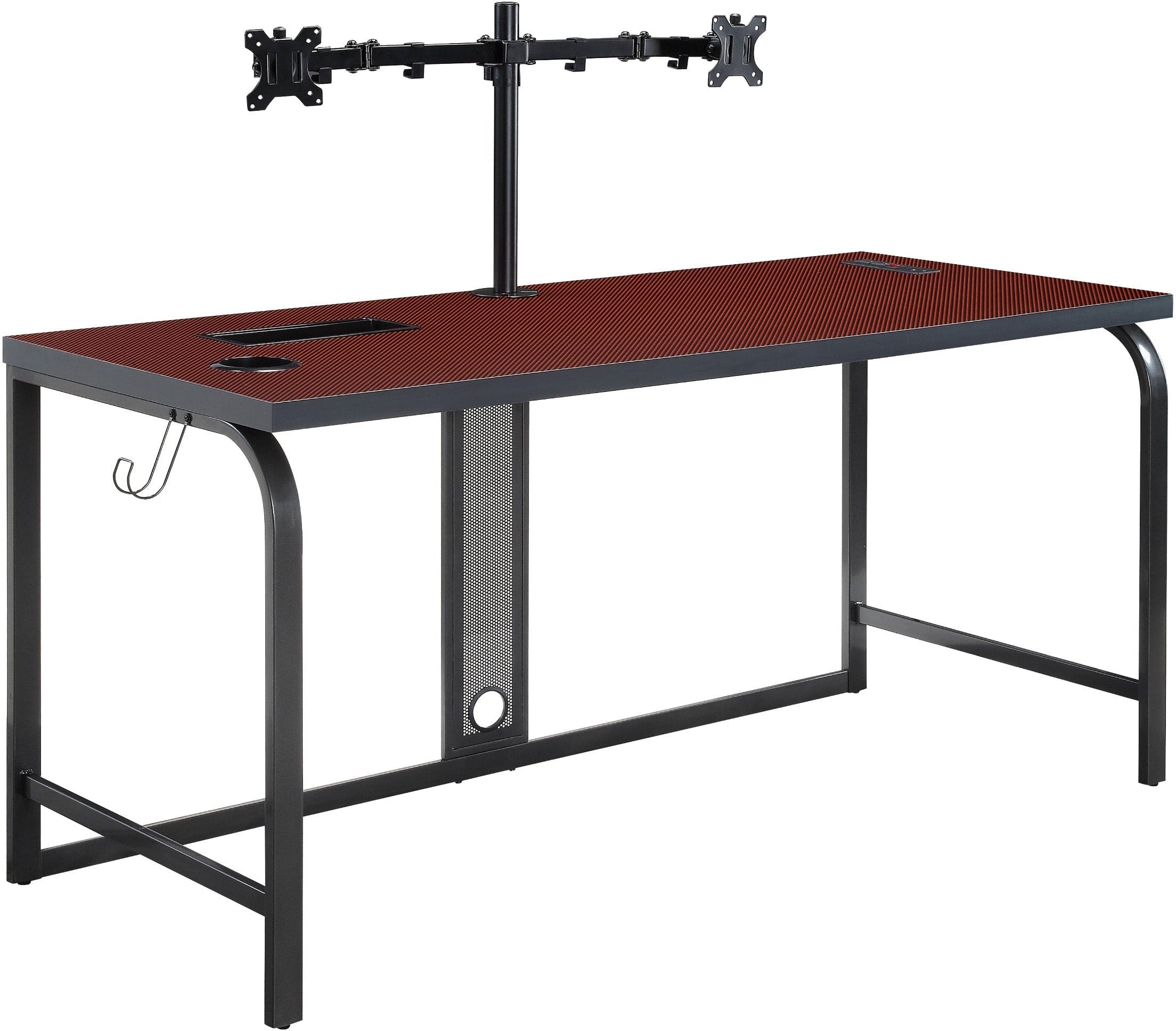 Office Star Reload Pro Battlestation Gaming Desk [RLDP60] - Ergonomic Computer Desk for Home & Office, Perfect for Gaming, Work & Study - Durable & Spacious Workstation with Cable Management