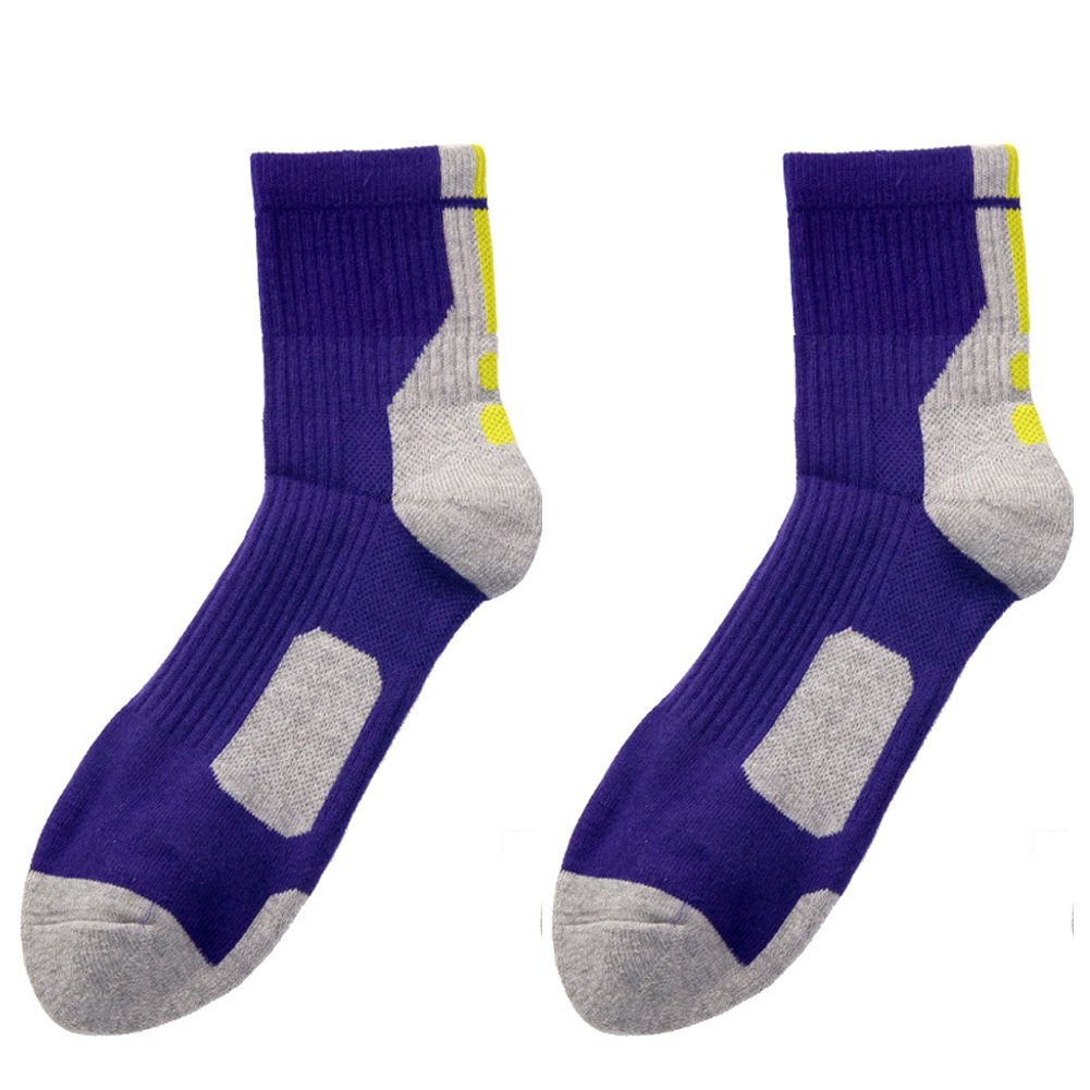 FOMANN Men's Athletic Cushioned Crew Socks 3-Pack - Breathable Moisture-Wicking Sports Socks for Basketball, Football & Running - Comfortable Performance Socks for Workouts & Daily Wear
