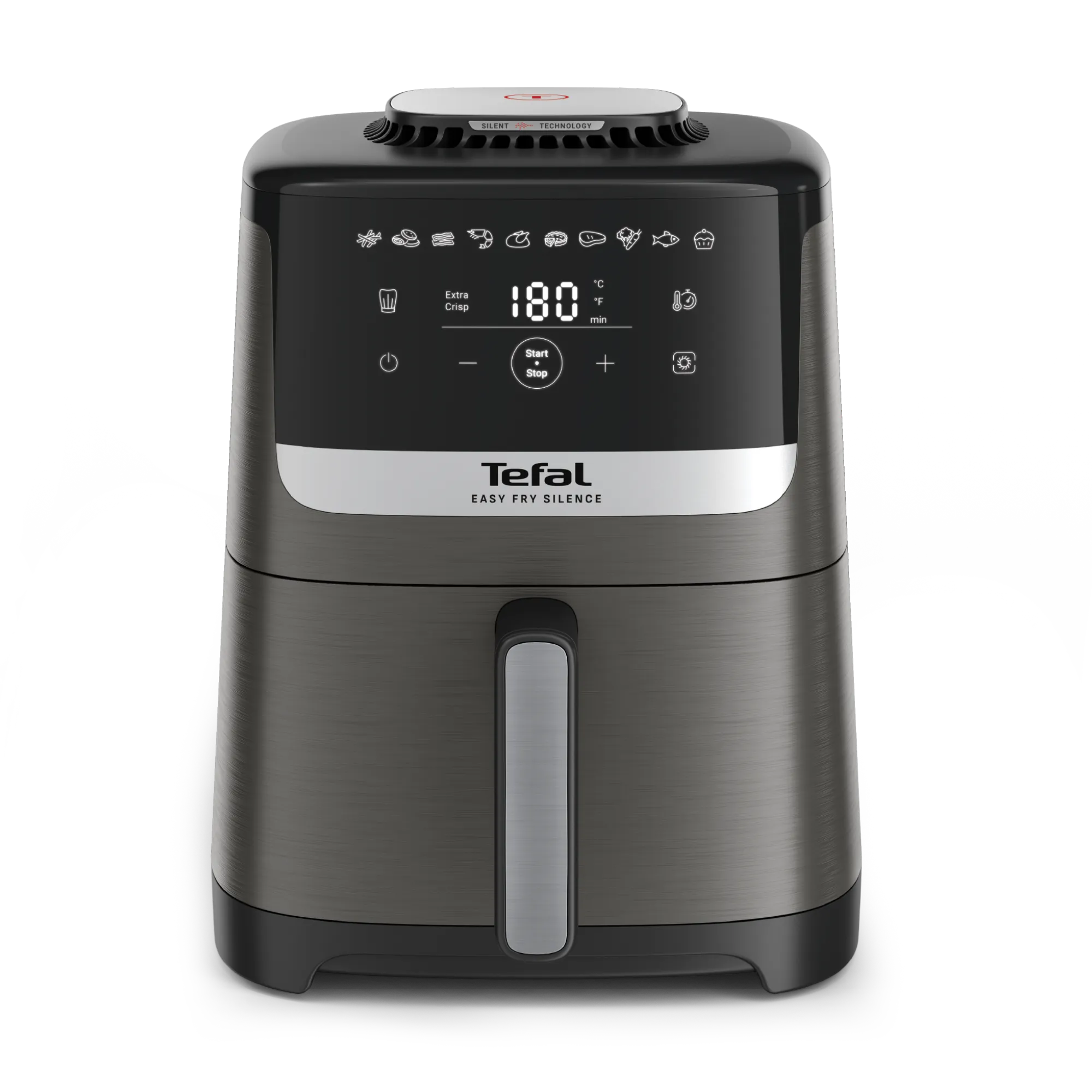 Tefal Easy Fry Silence Essential 5L Air Fryer - Healthy Oil-Free Cooking for Family Meals, Snacks & Fast Meals | EY551H Model